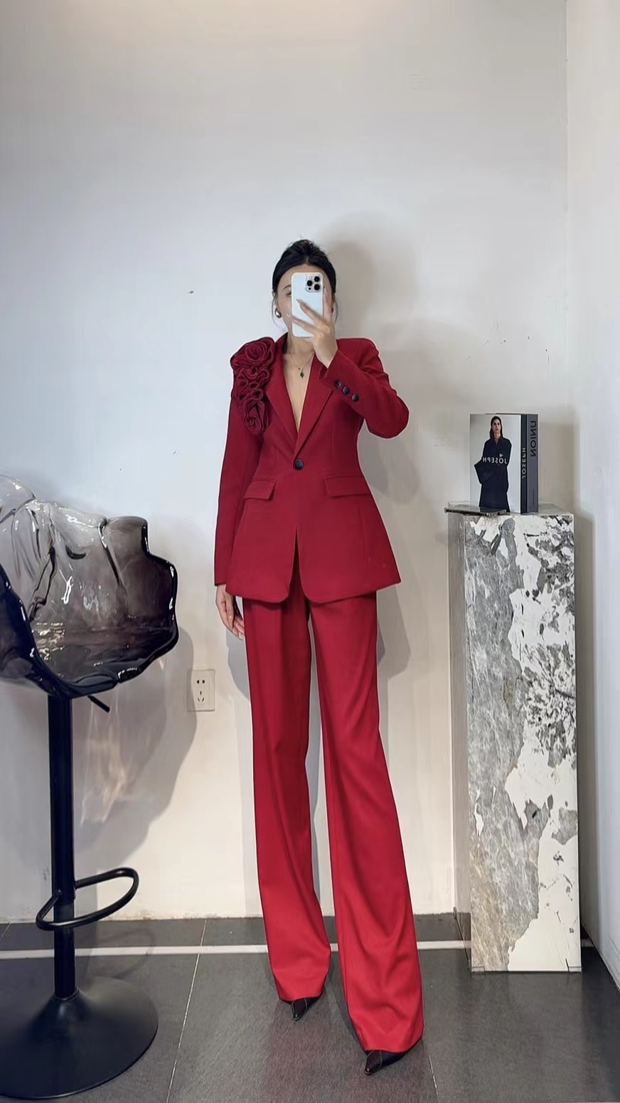 2024 Fall/Winter Women’s Clothes: High-Quality Wool Suits, Versatile Styles, Sizes SMLXL - 图片 6