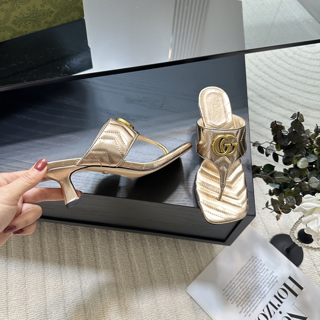 GUCCI 2025 новая калекцыя, папружка з цуглі, сандалі на сярэднім абцасе, паказальныя мадэлі, серыя з платформай, вышыня абцаса 5.5 см