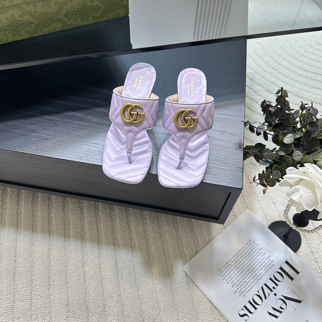 GUCCI 2025 новая калекцыя, папружка з цуглікам, сандалі на сярэднім абцасе, мадэль з паказу, серыя з платформай, вышыня абцаса 5.5cm