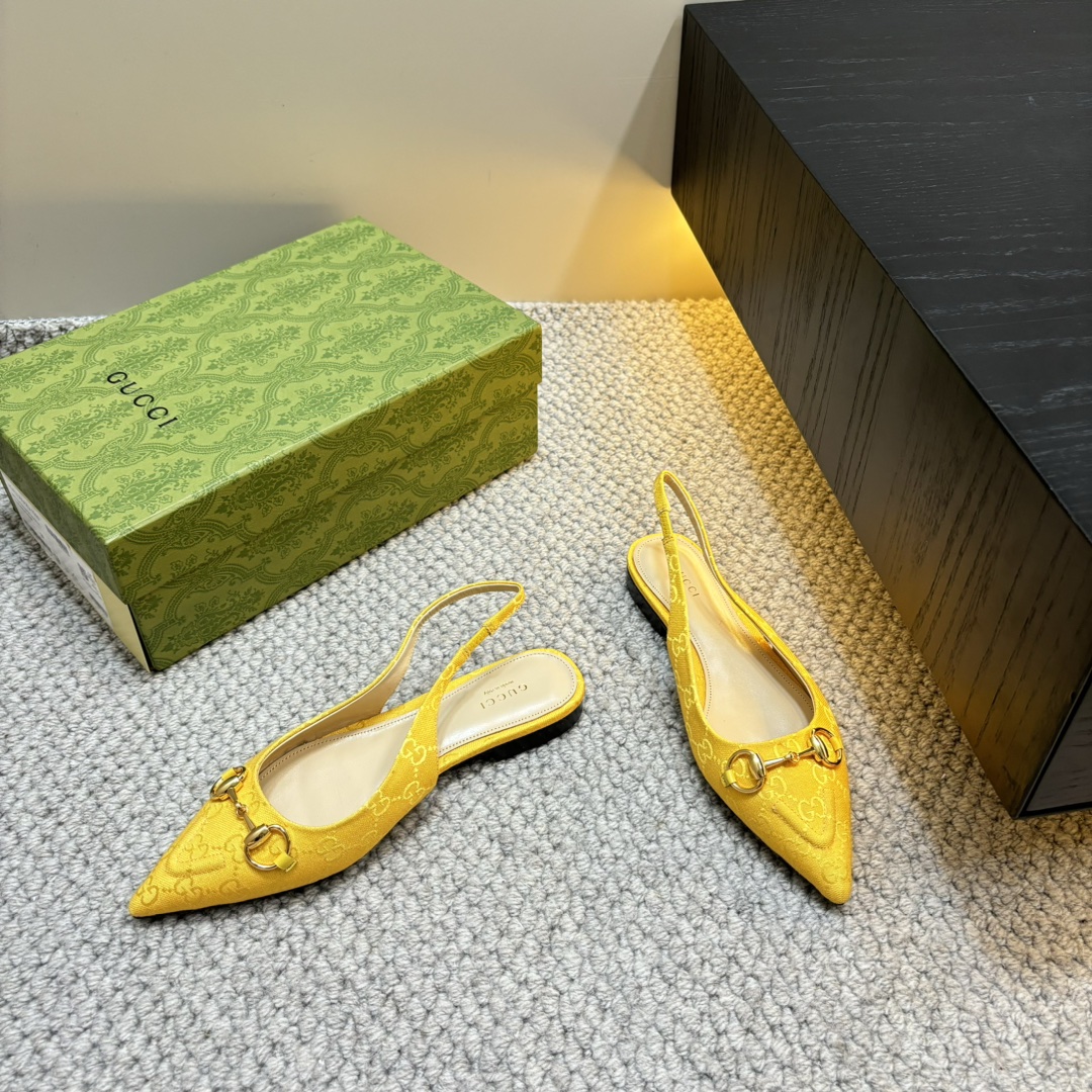 GUCCI 25S Nouveautés Printemps-Été Chaussures à talon en bambou Sandales à bride arrière Talons hauts Cuir verni importé + doublure en agneau