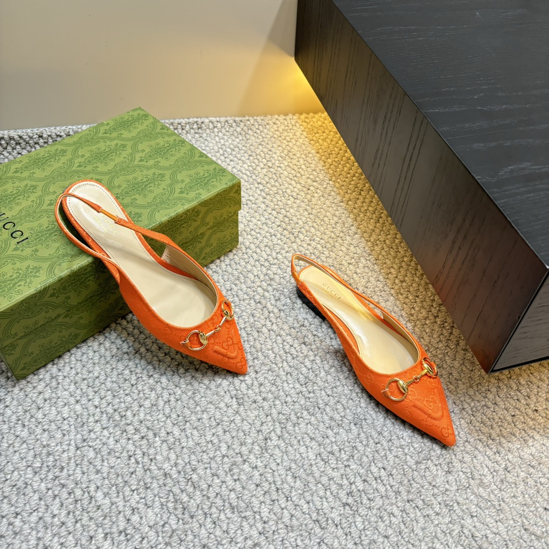 GUCCI 25S Nouveautés Printemps-Été Chaussures à talon en bambou Sandales à bride arrière Talons hauts Cuir verni importé + doublure en agneau
