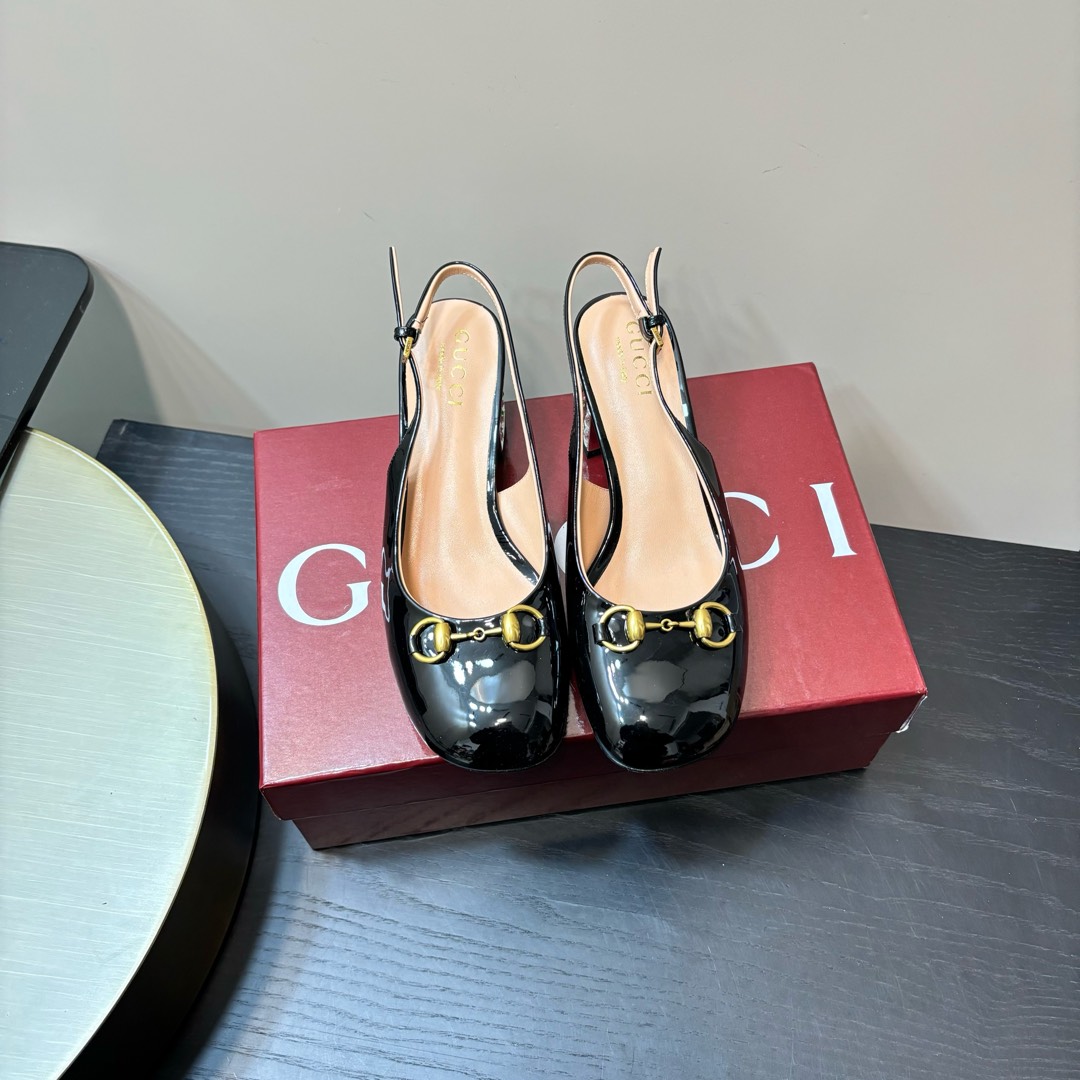 GUCCI 2025新款 馬銜扣 中跟涼鞋 走秀款 防水台系列 5.5cm跟高