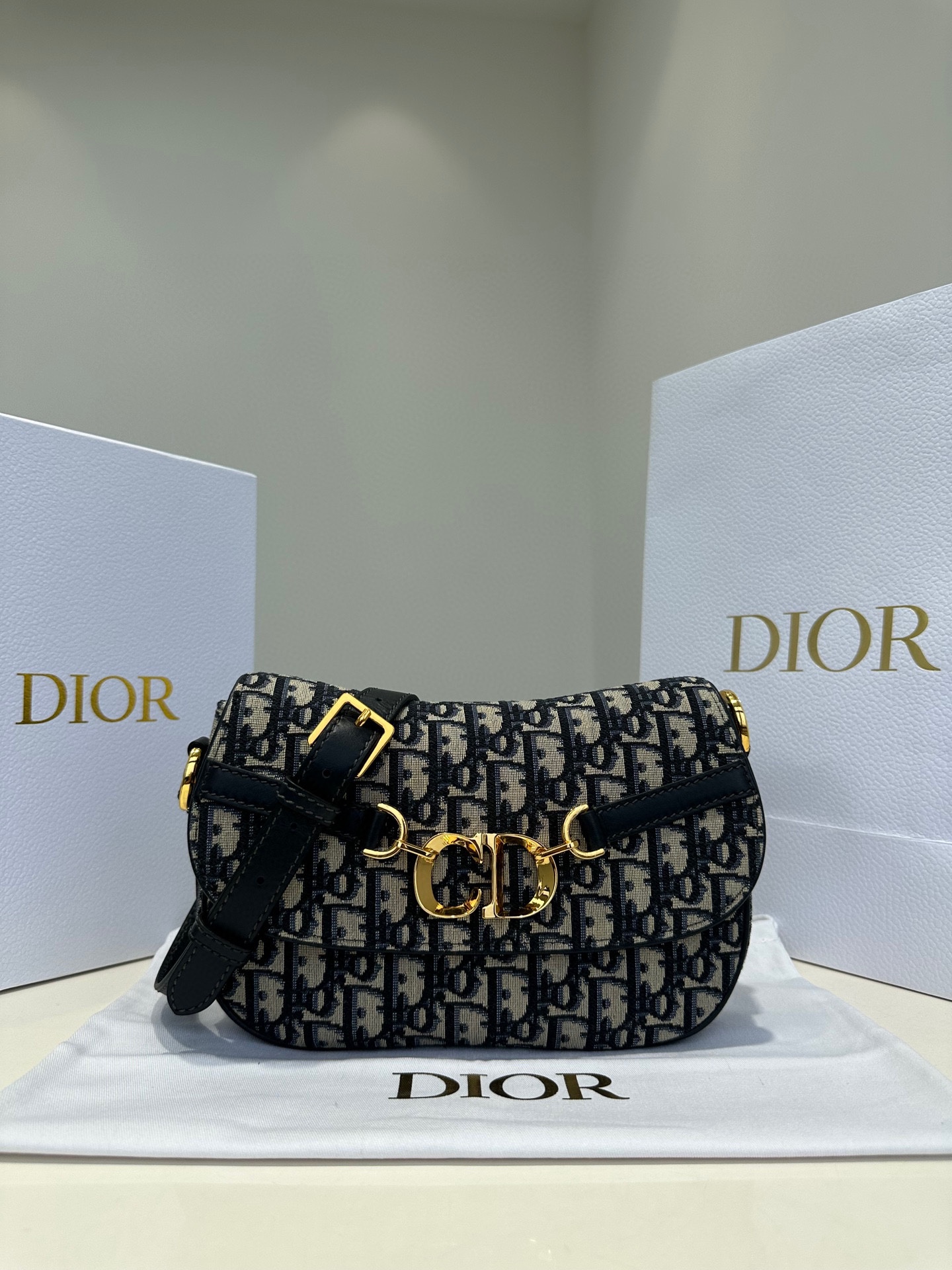 Dior Bags Handbags Black Blue Dark Gold Bronzing All Steel Calfskin Cowhide Spring/Summer Collection Oblique Casual