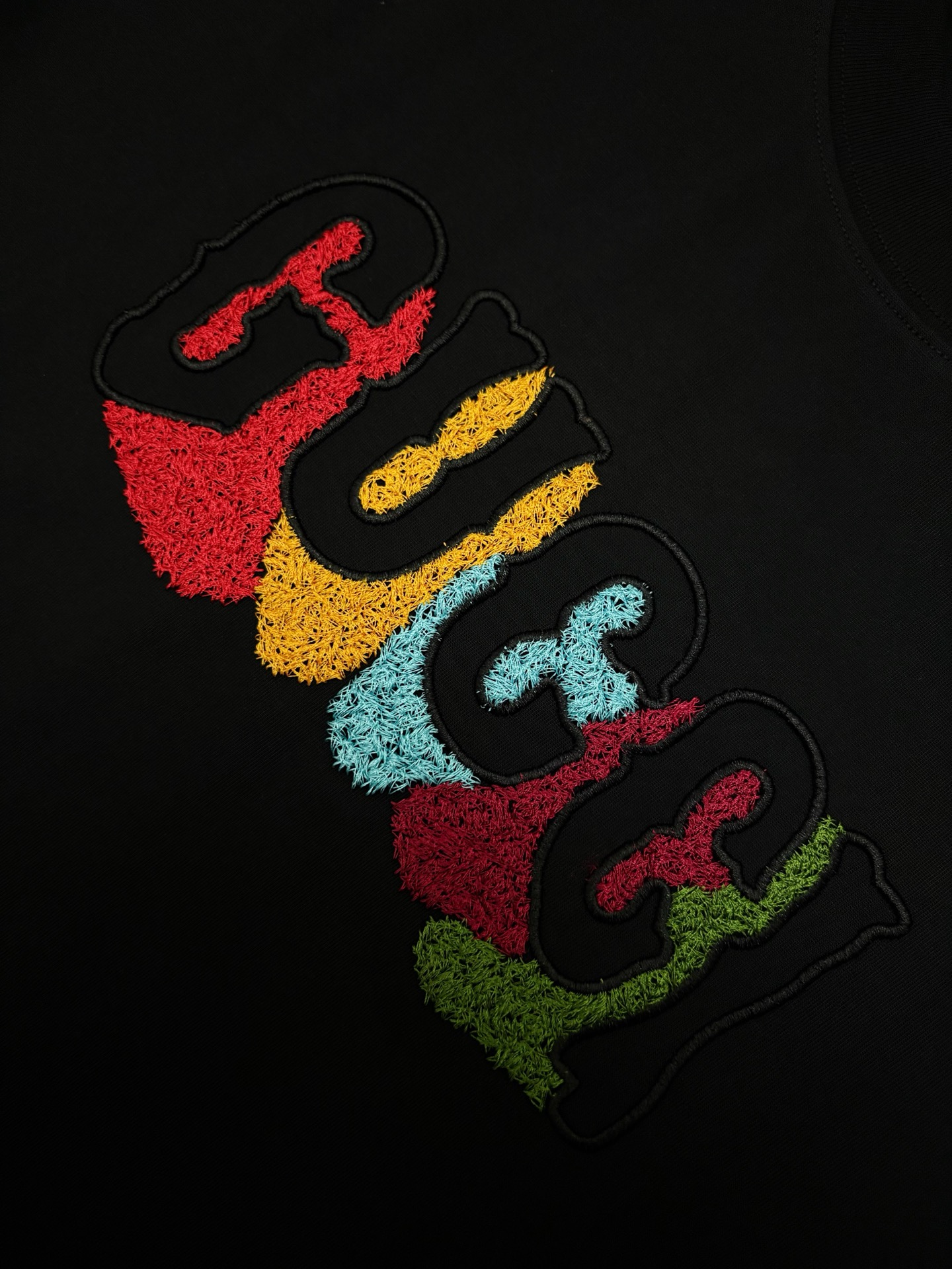 Gucci Gucci 古驰毛巾刺绣棉质短袖T恤