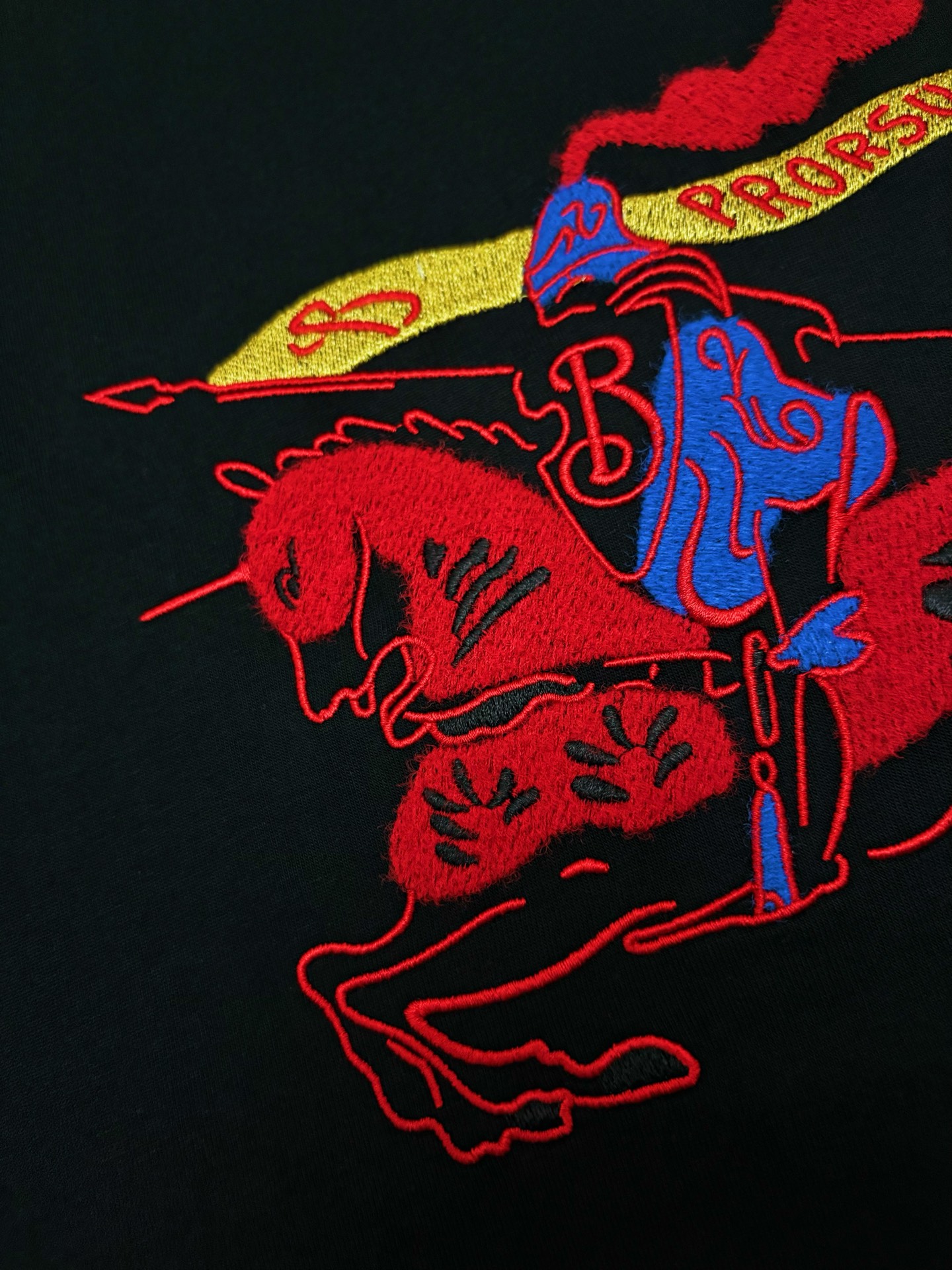Burberry BBR BURBERRY 巴宝莉刺绣棉质短袖T恤