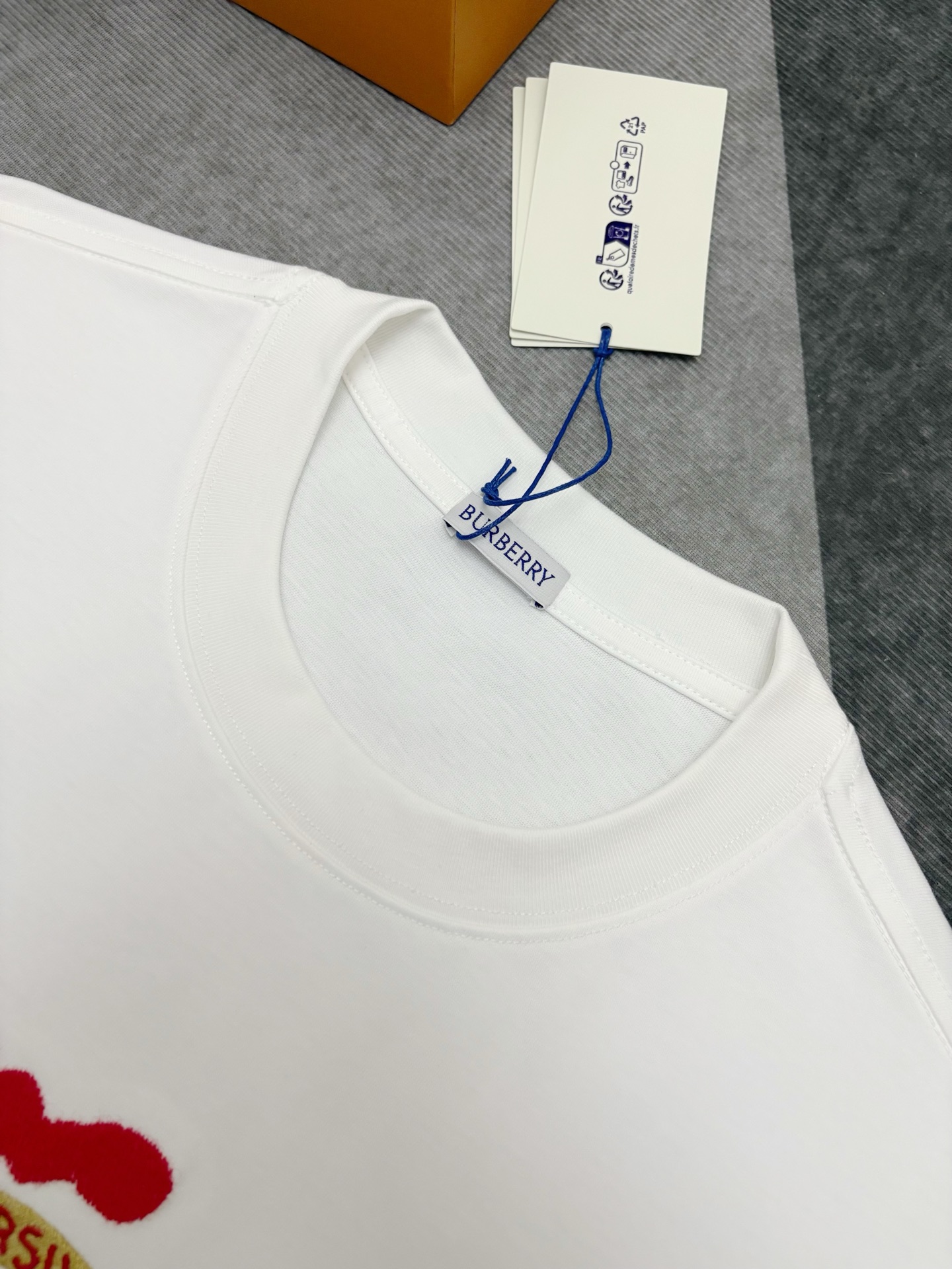 Burberry BBR BURBERRY 巴宝莉刺绣棉质短袖T恤