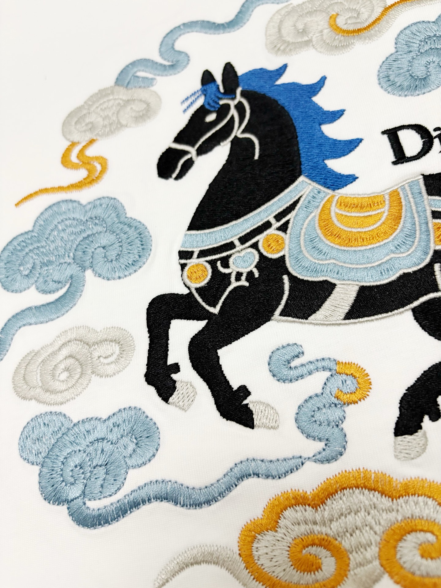Dior Dior 迪奥 马年限定刺绣双纱棉短袖T恤