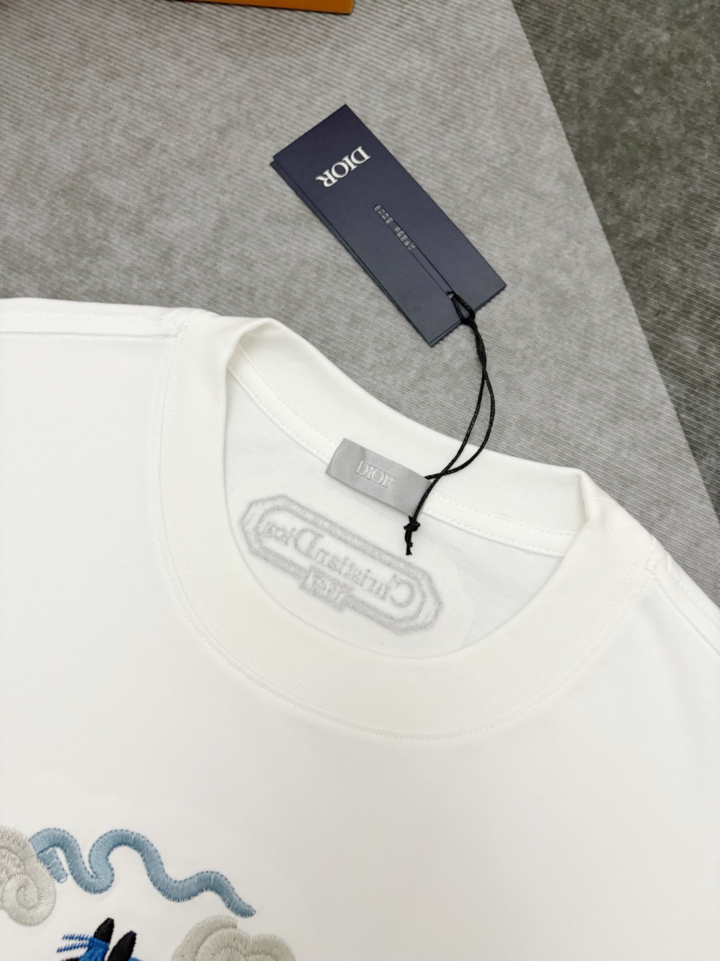 Dior Dior 迪奥 马年限定刺绣双纱棉短袖T恤