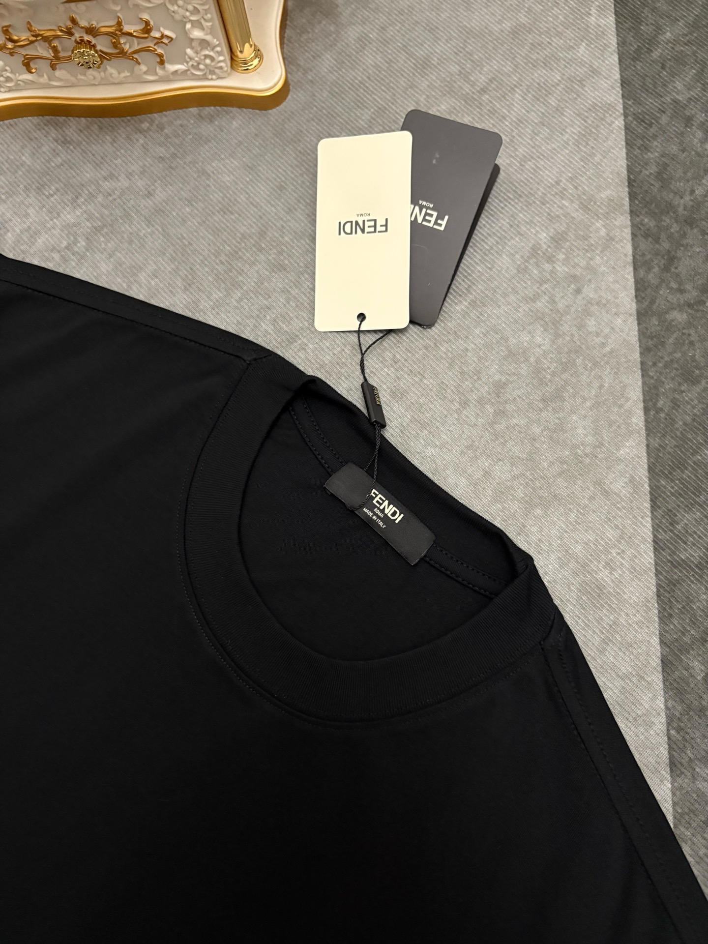 Fendi FENDI 芬迪 刺绣棉质短袖T恤