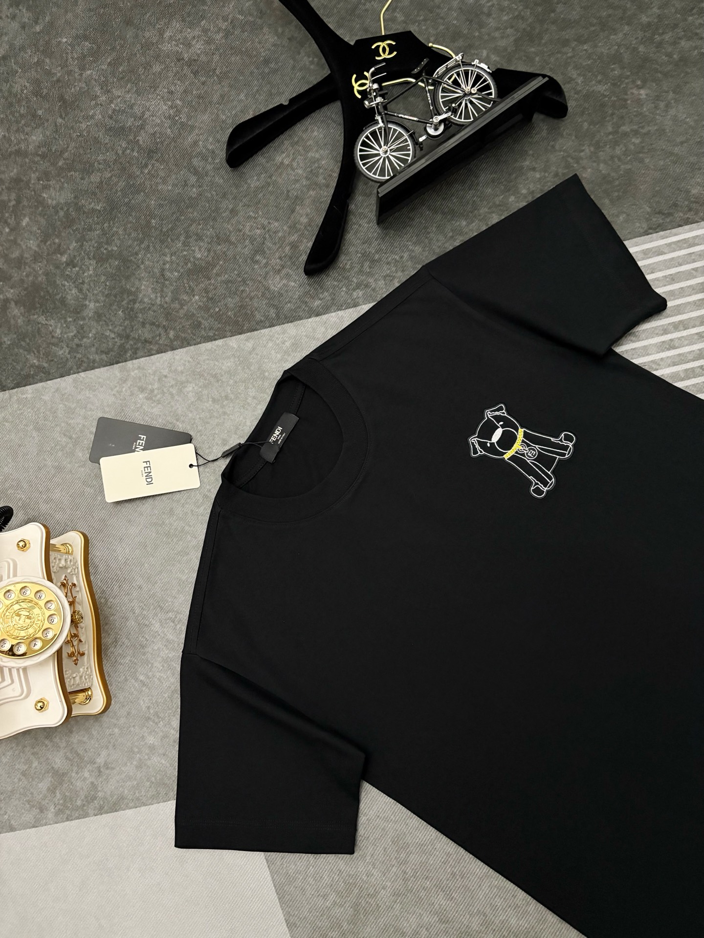Fendi FENDI 芬迪 刺绣棉质短袖T恤