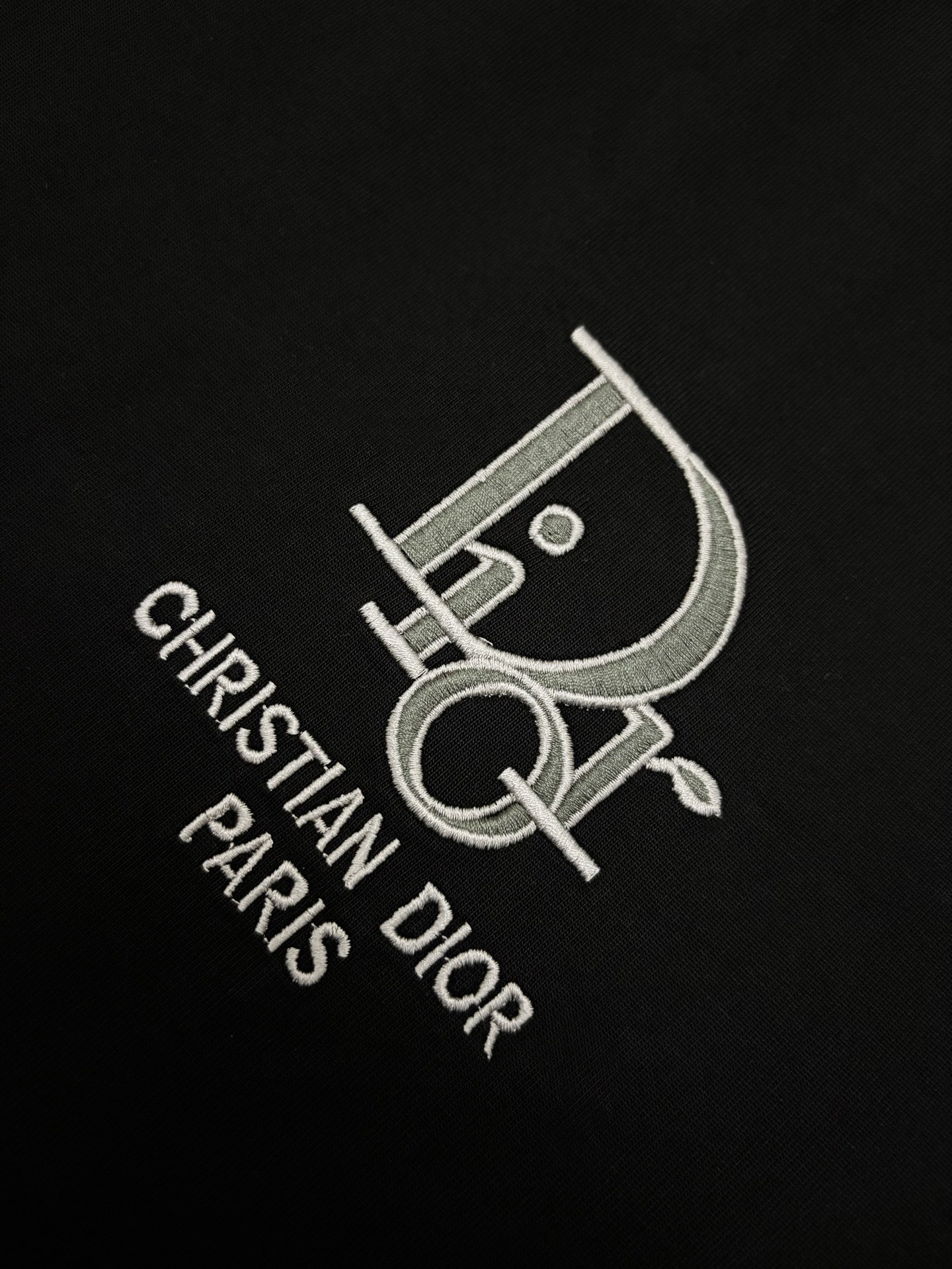 Dior Dior 迪奥 满印CD刺绣双纱棉短袖T恤