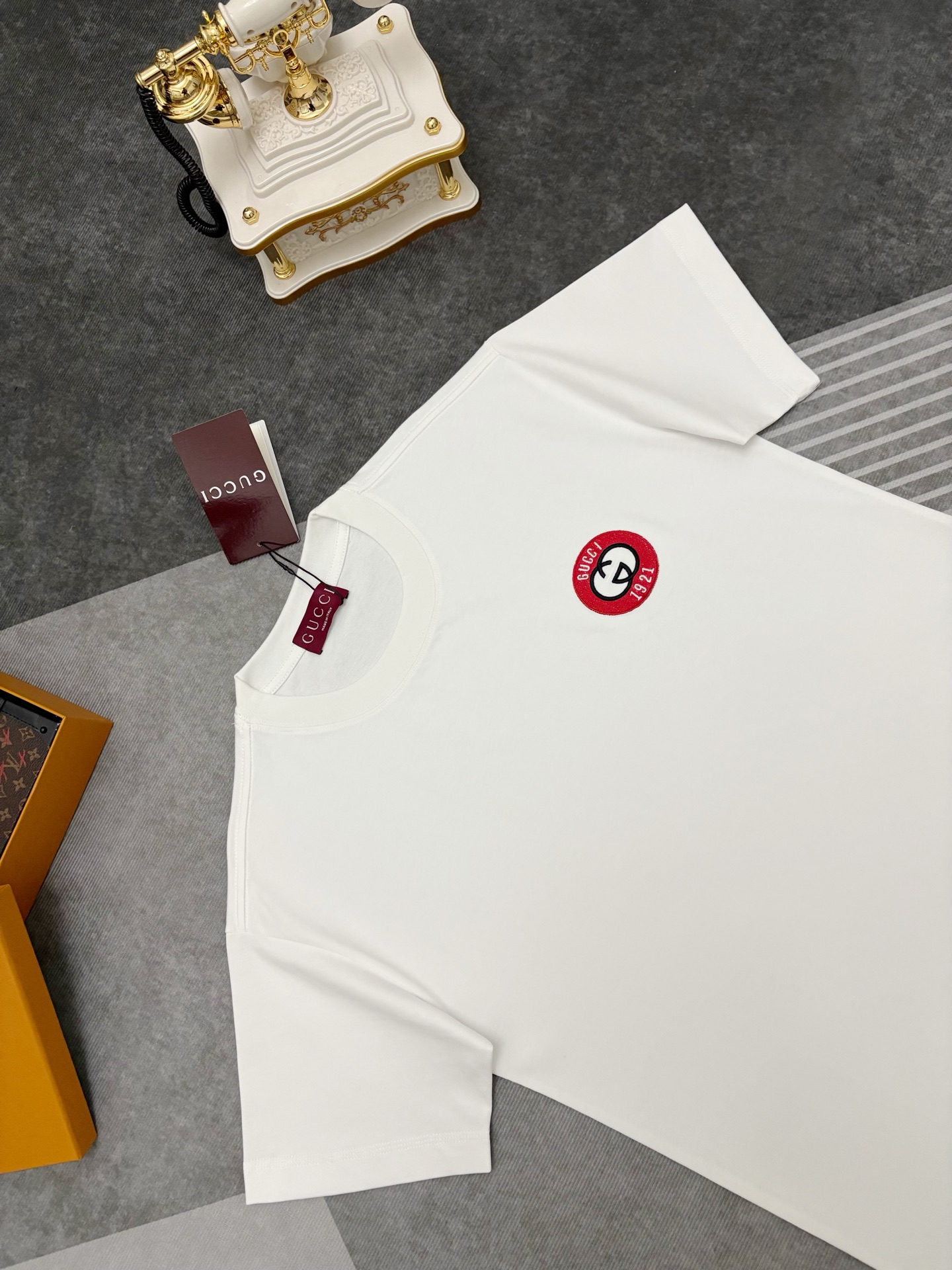 Gucci Gucci 古驰刺绣棉质短袖T恤