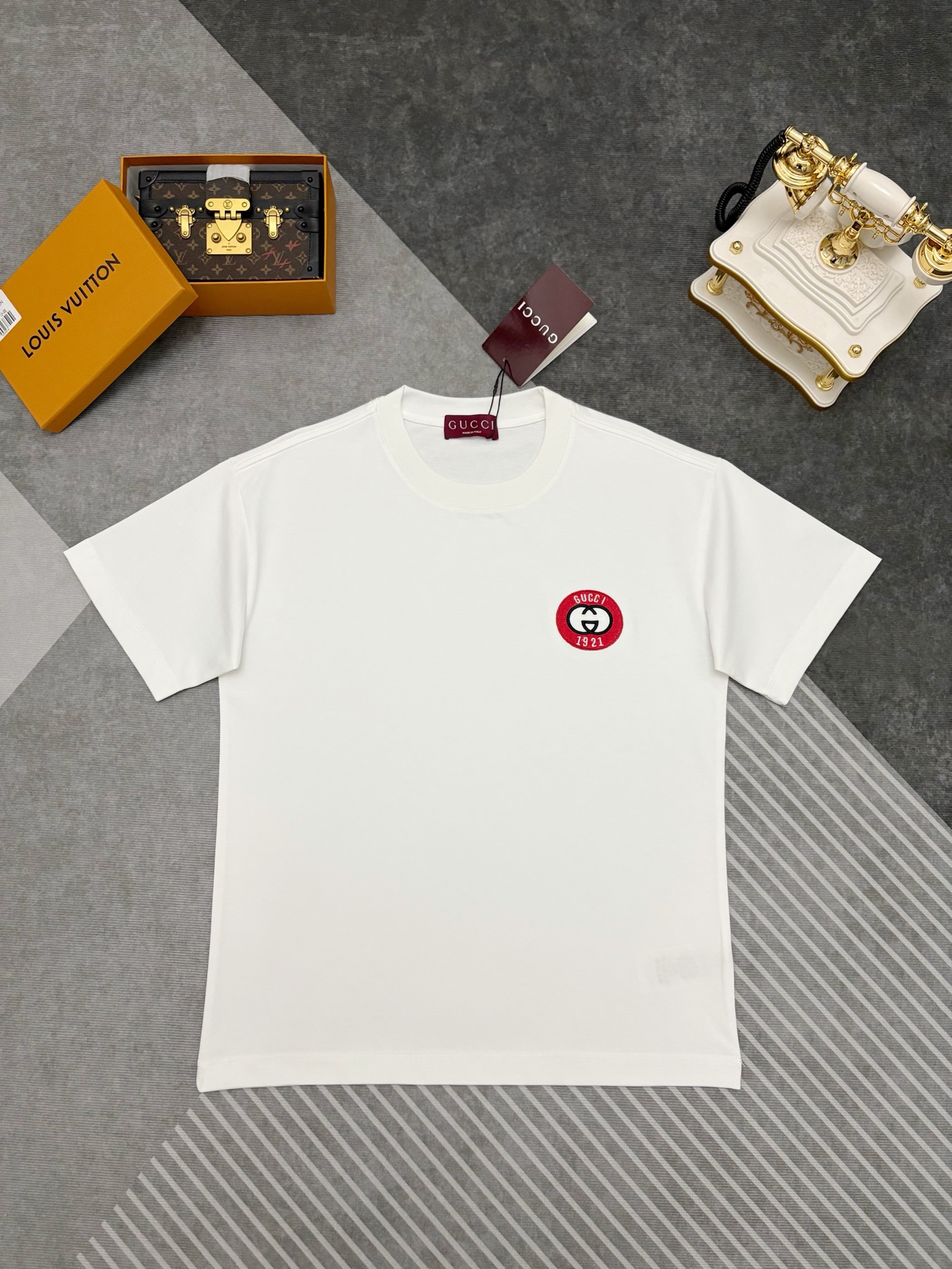 Gucci Gucci 古驰刺绣棉质短袖T恤