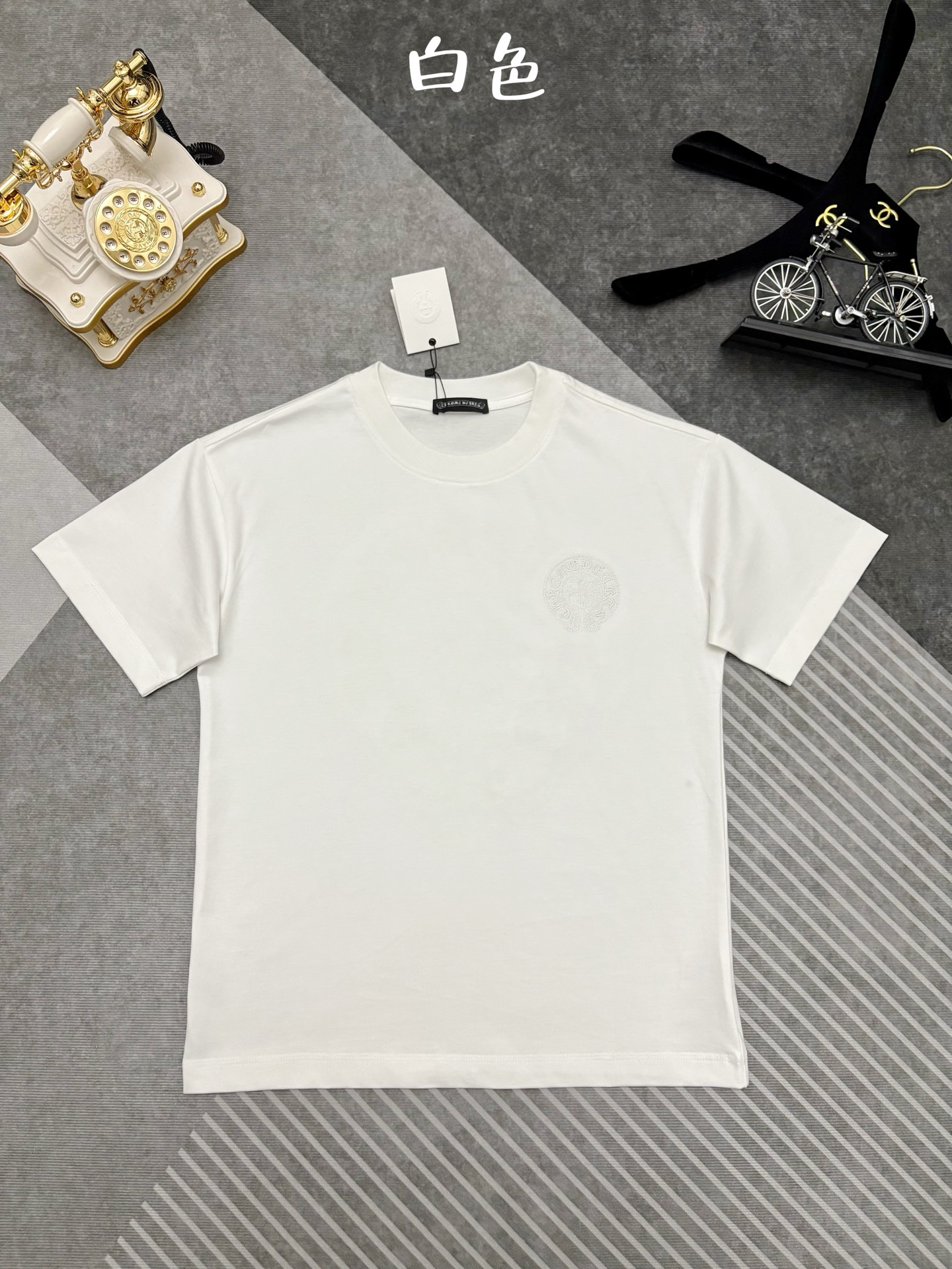 Chrome Hearts Chrome Hearts（克罗心）刺绣棉质短袖T恤
