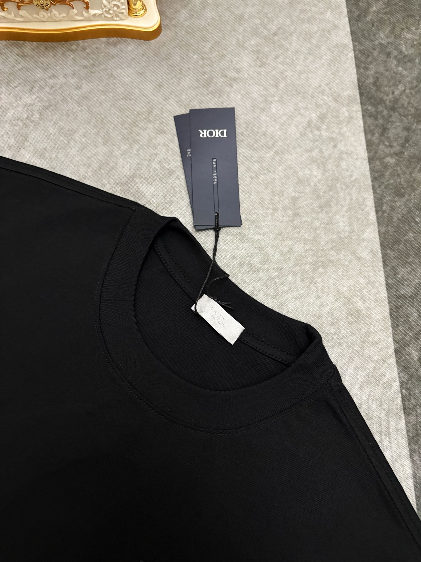 Dior Dior 迪奥 满印CD刺绣双纱棉短袖T恤