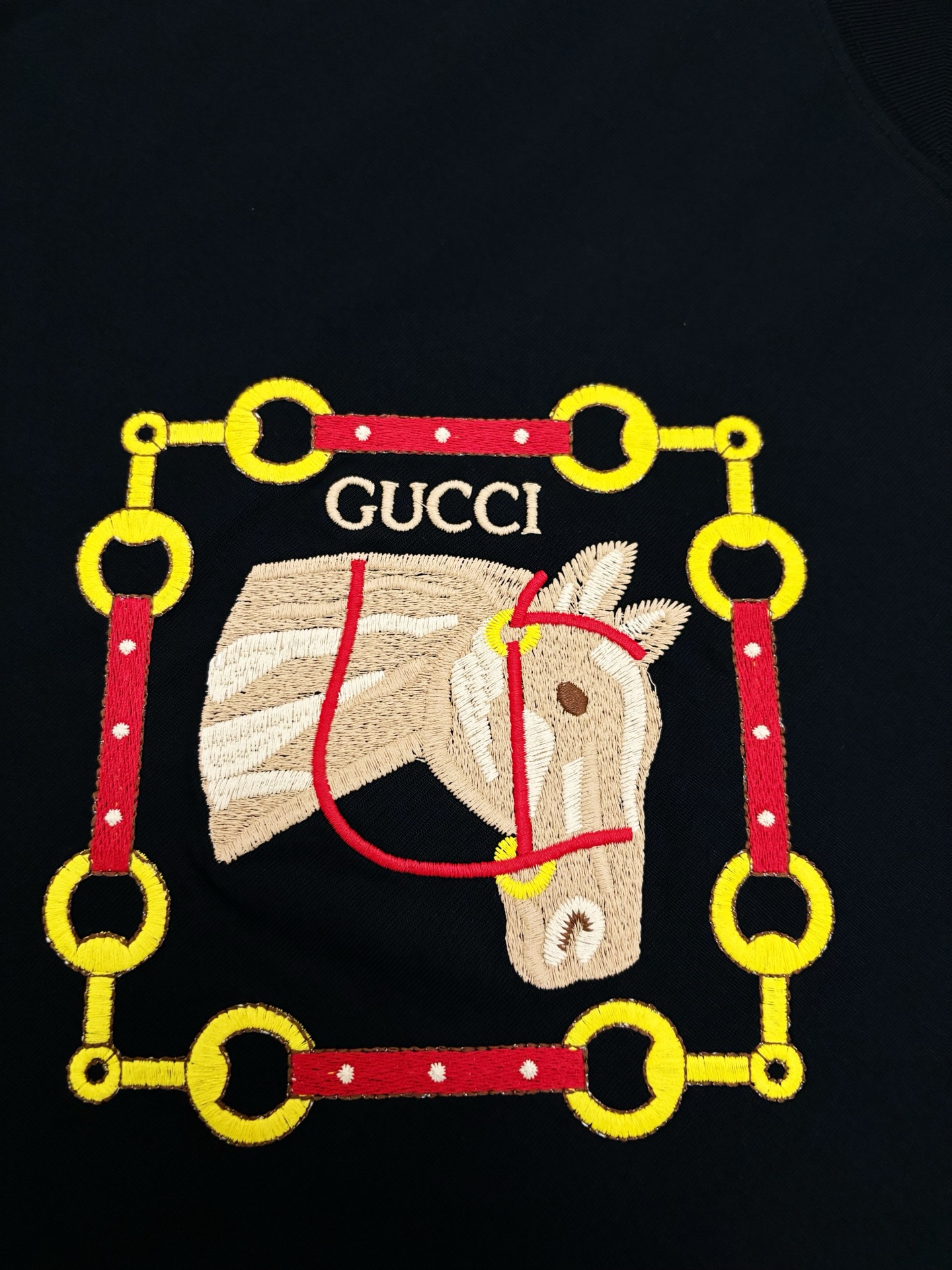 Gucci Gucci 古驰马年限定刺绣棉质短袖T恤