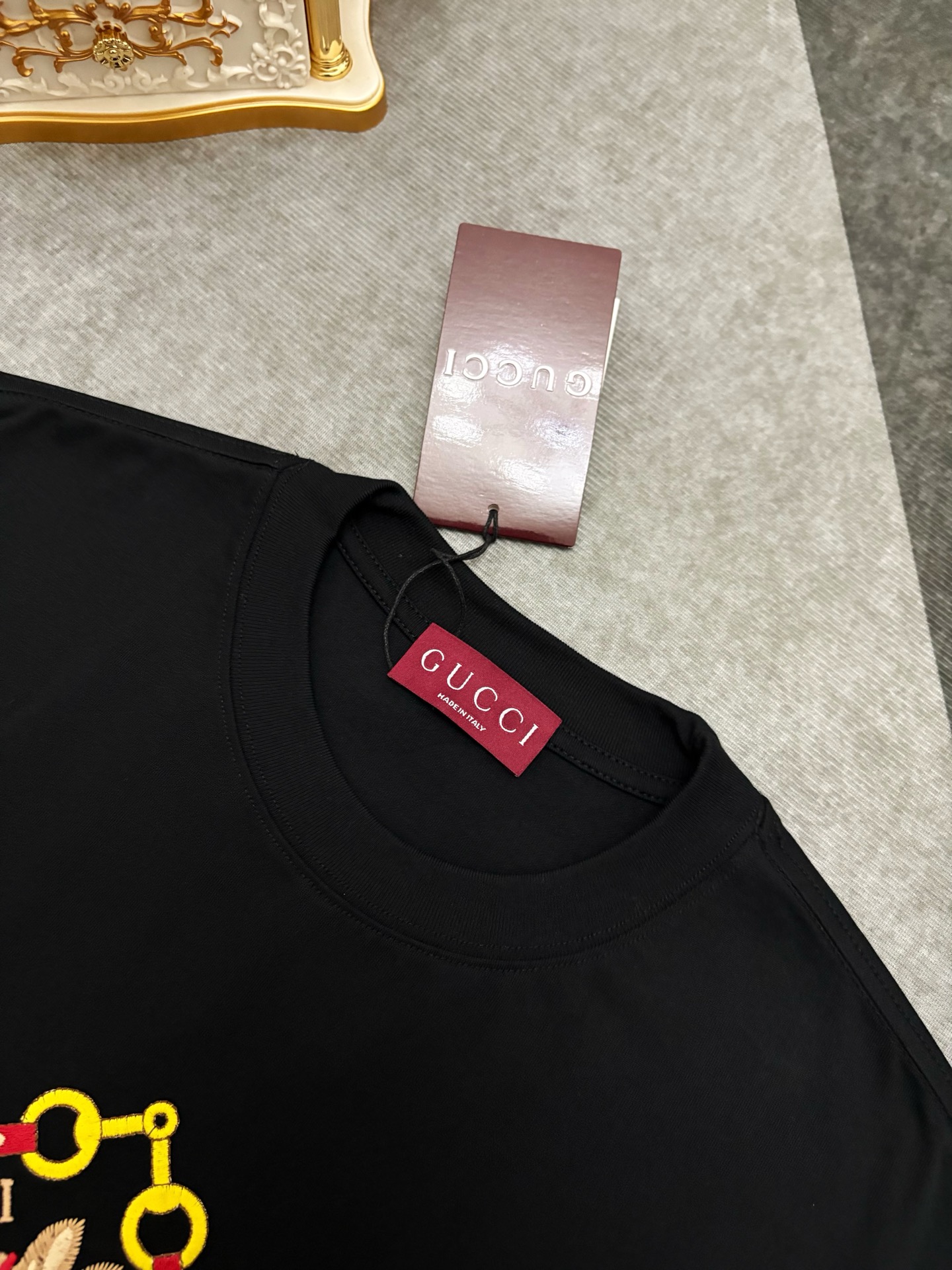 Gucci Gucci 古驰马年限定刺绣棉质短袖T恤
