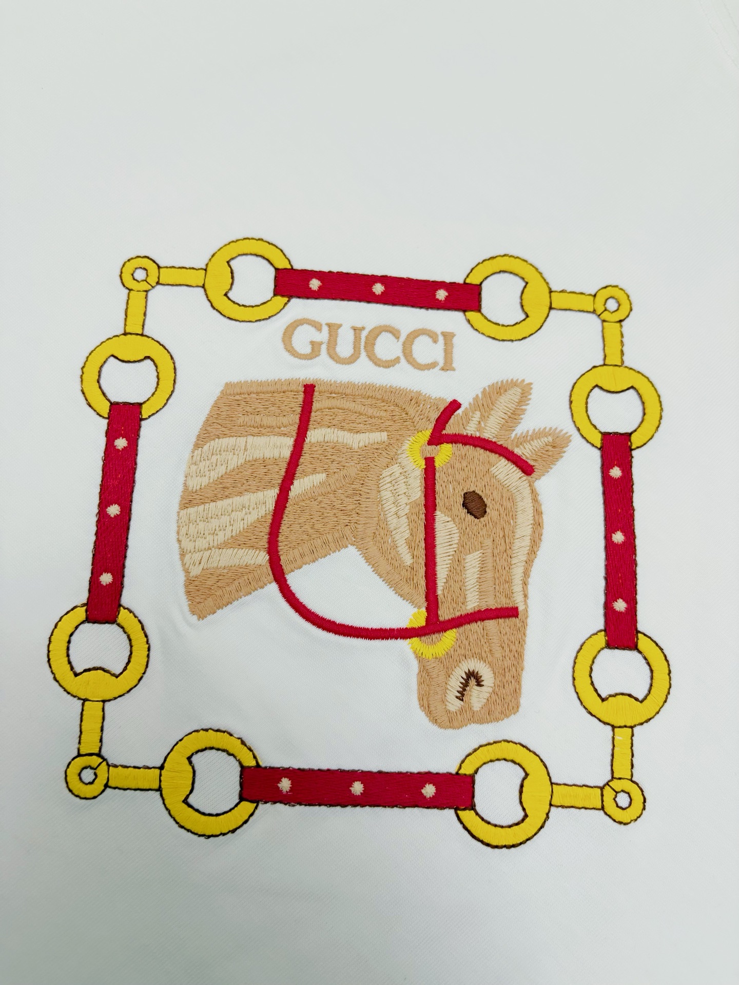 Gucci Gucci 古驰马年限定刺绣棉质短袖T恤