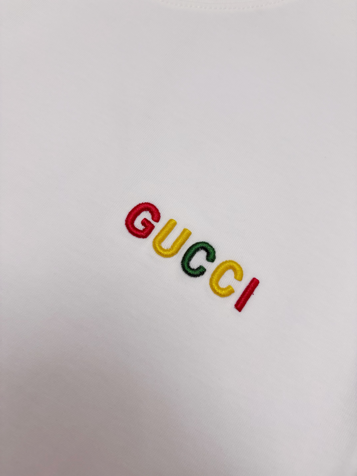 Gucci Gucci 古驰刺绣棉质短袖T恤