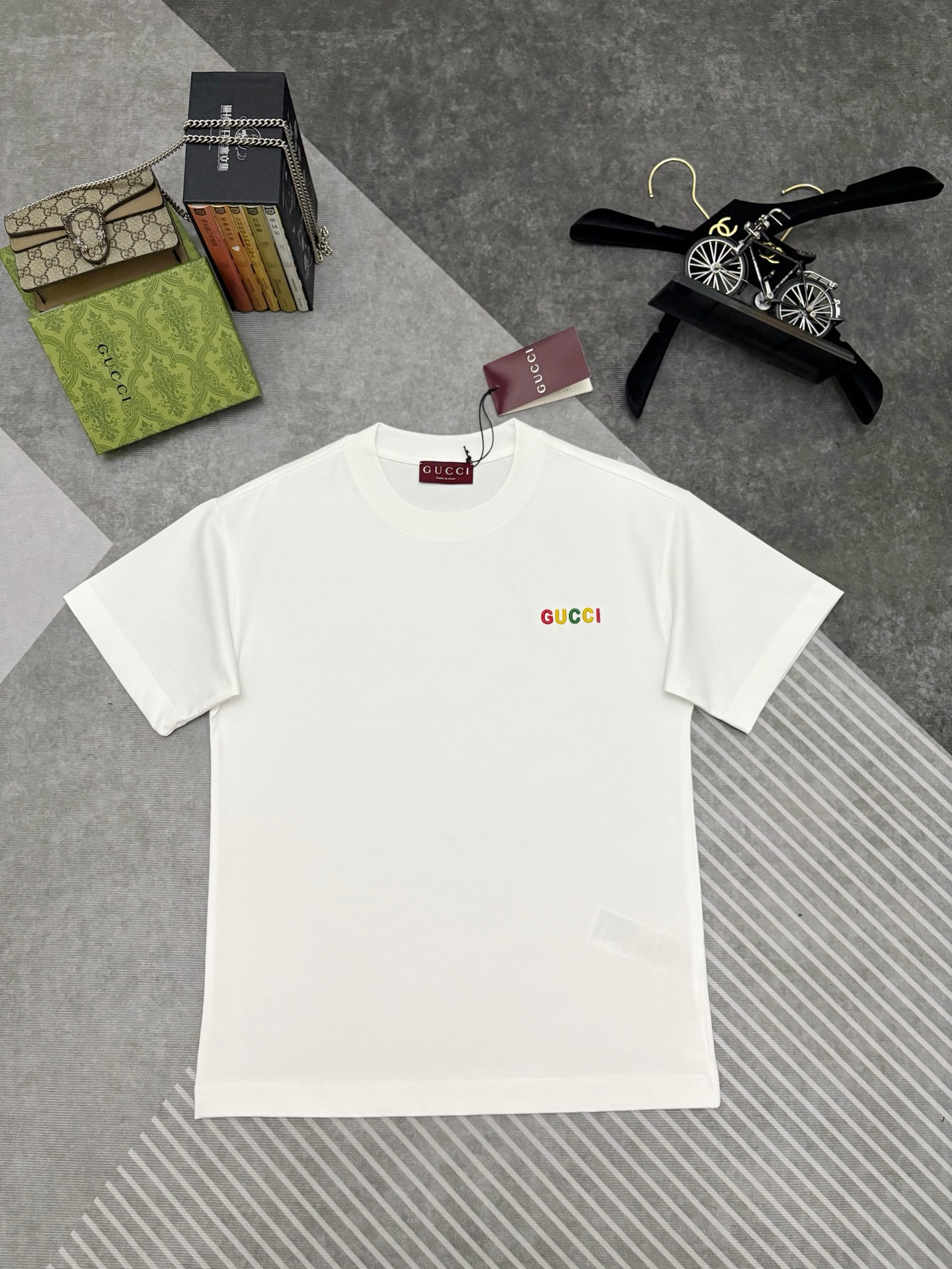 Gucci Gucci 古驰刺绣棉质短袖T恤