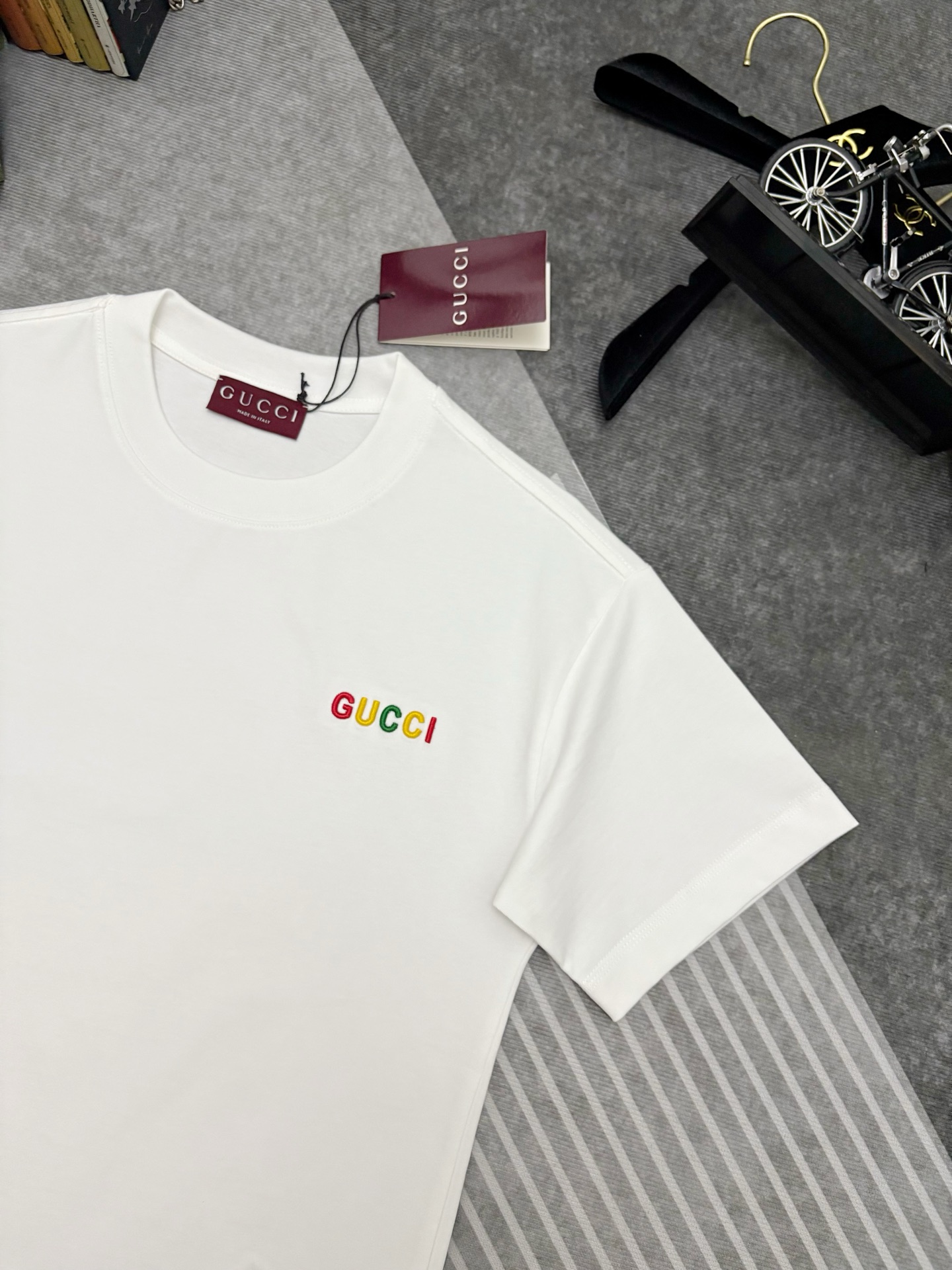 Gucci Gucci 古驰刺绣棉质短袖T恤