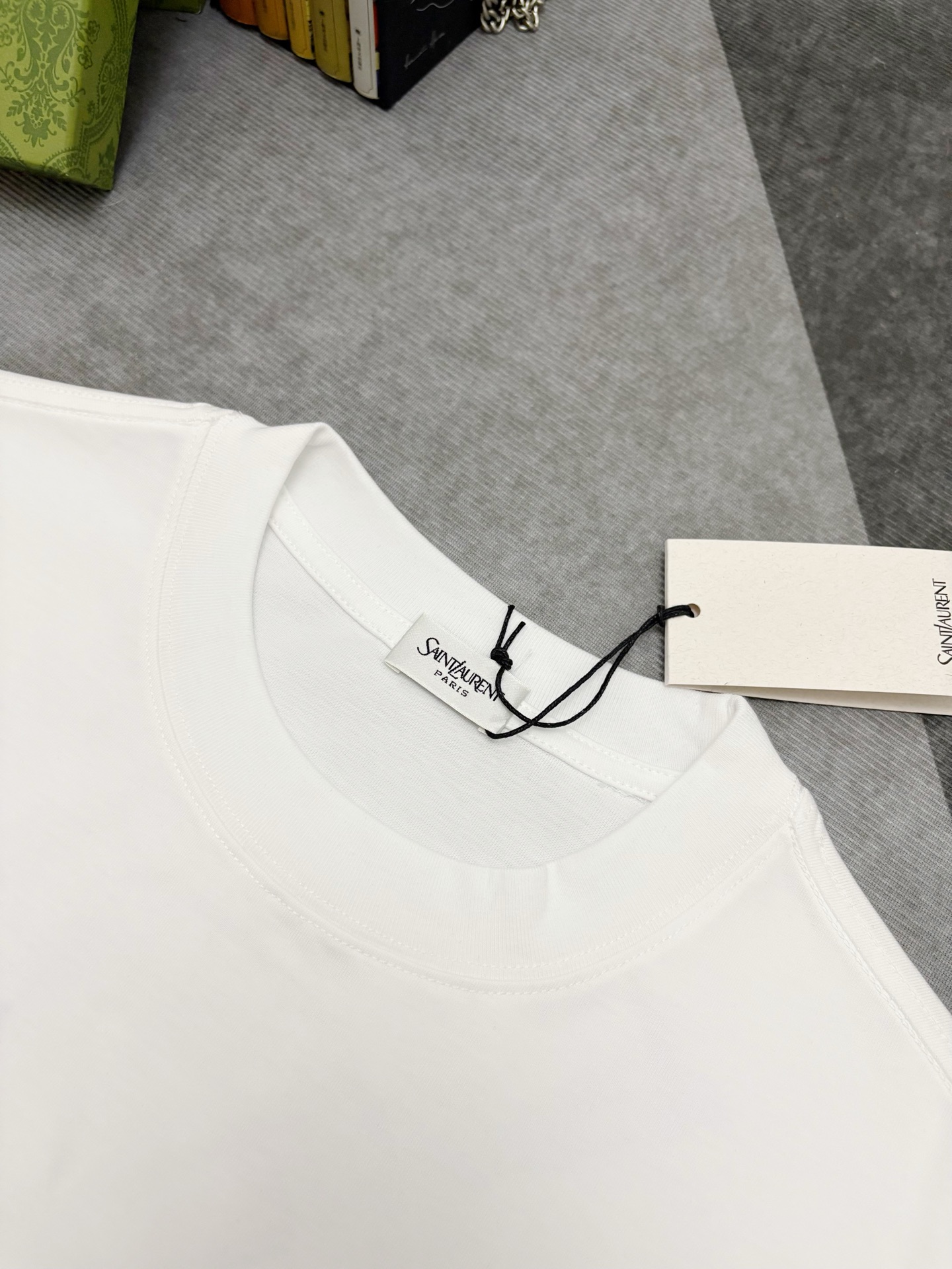 Saint Laurent YSL 圣罗兰涂鸦印花棉质短袖T恤