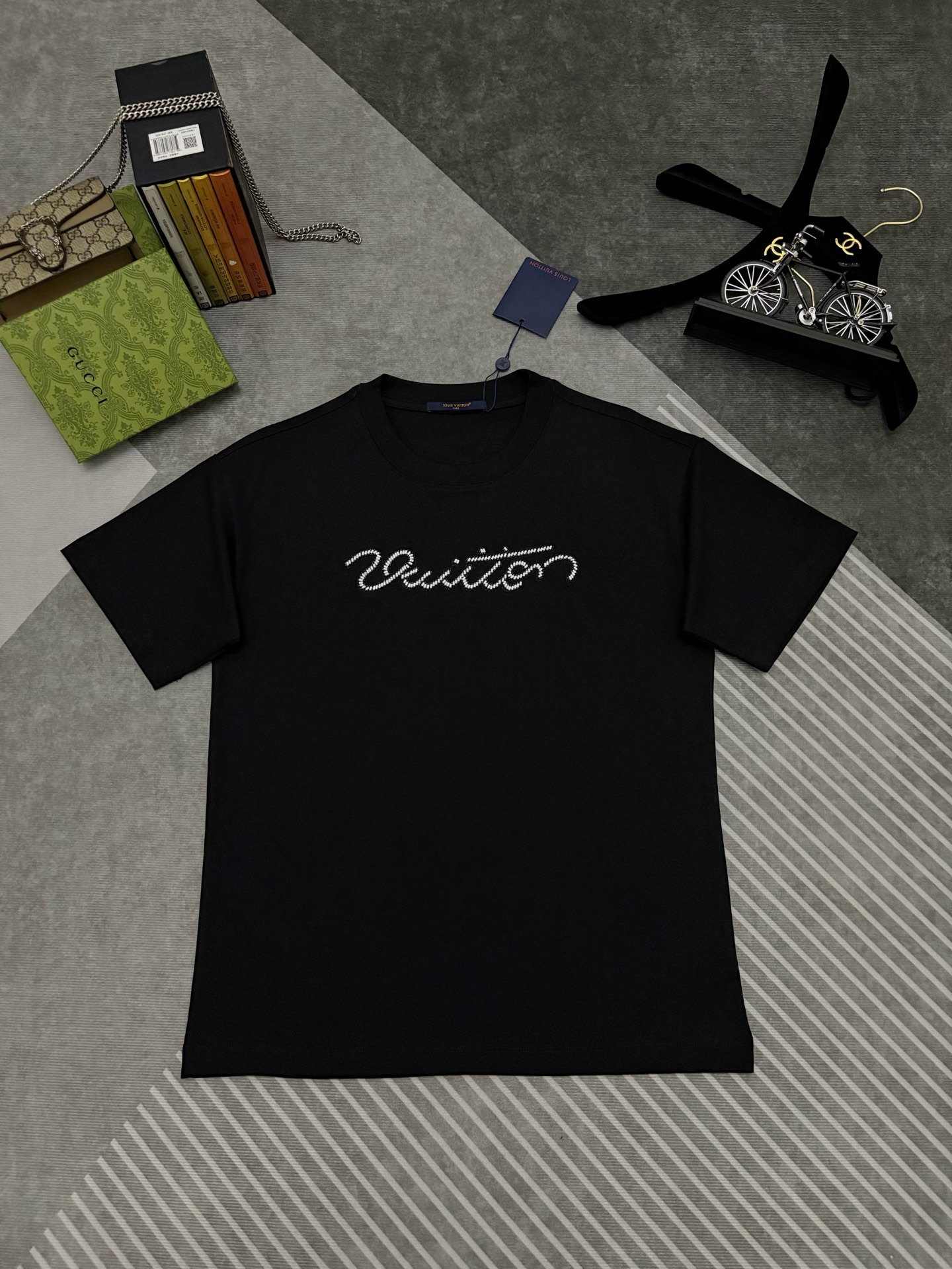Louis Vuitton LV 路易威登珠饰刺绣棉质短袖T恤