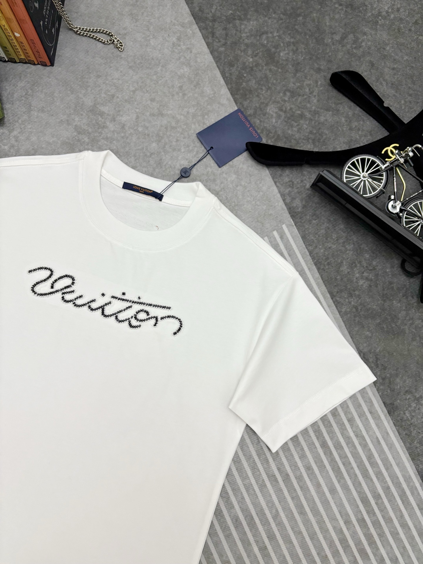 Louis Vuitton LV 路易威登珠饰刺绣棉质短袖T恤