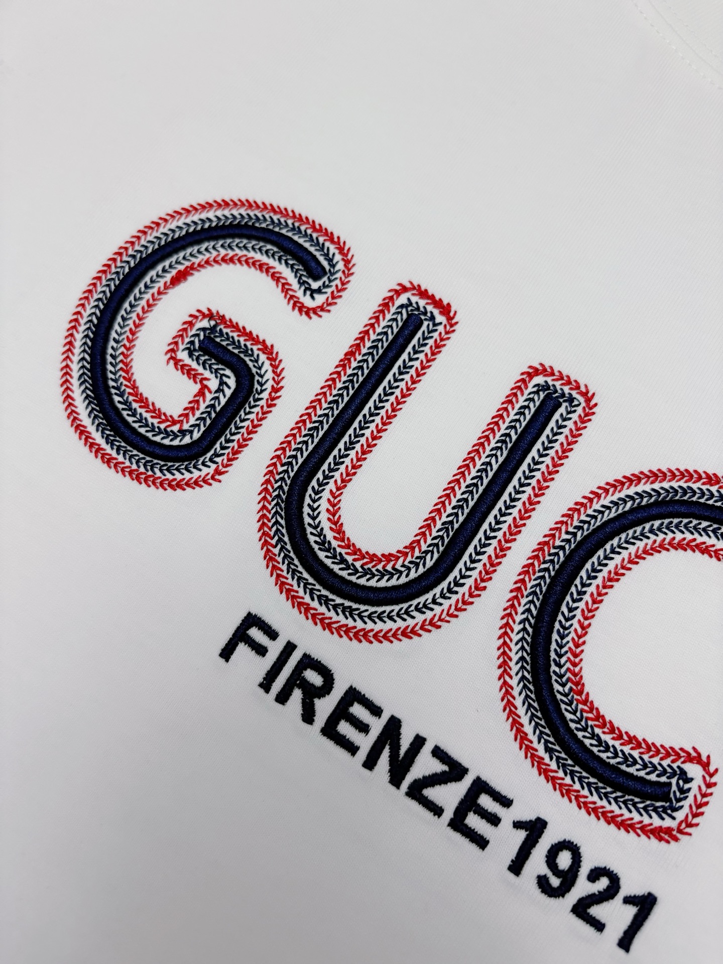 Gucci Gucci 古驰刺绣棉质短袖T恤