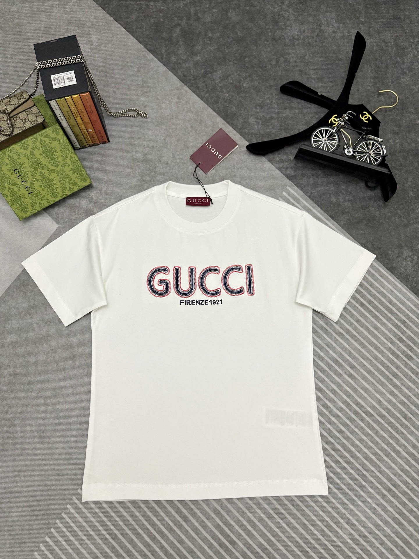 Gucci Gucci 古驰刺绣棉质短袖T恤