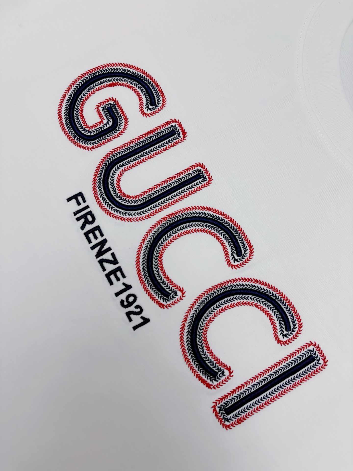 Gucci Gucci 古驰刺绣棉质短袖T恤
