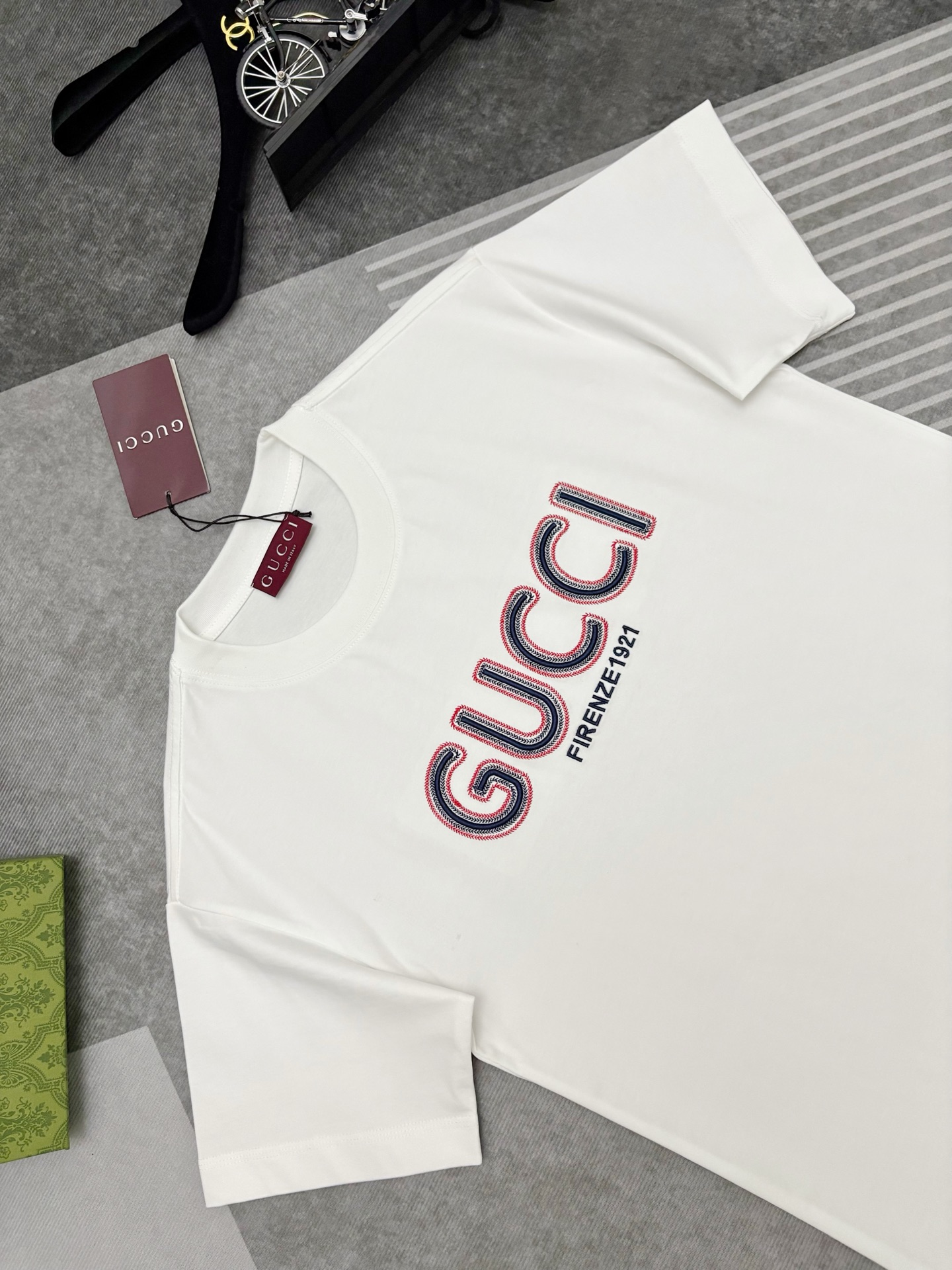 Gucci Gucci 古驰刺绣棉质短袖T恤