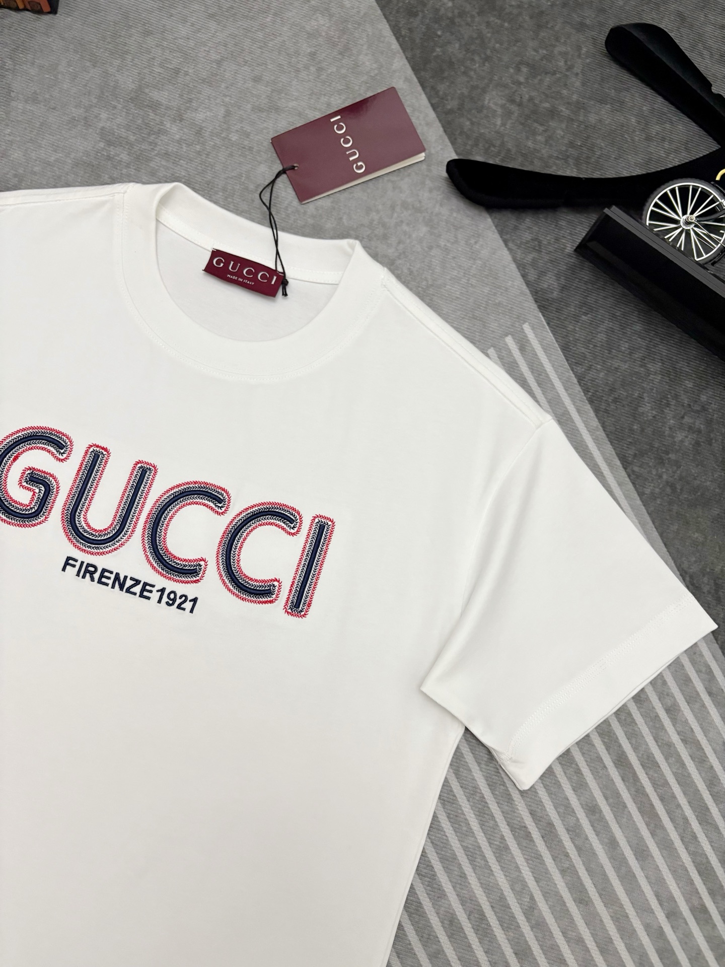 Gucci Gucci 古驰刺绣棉质短袖T恤