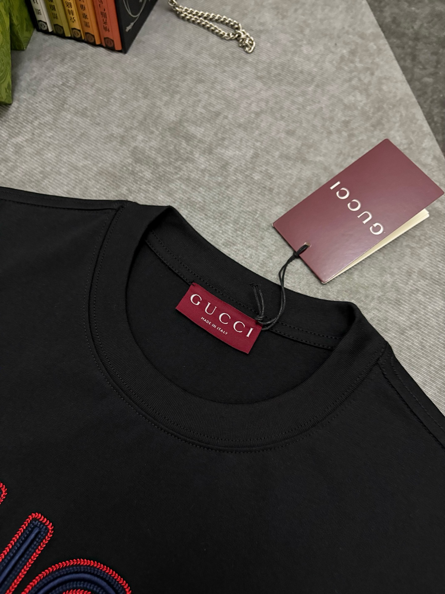 Gucci Gucci 古驰刺绣棉质短袖T恤