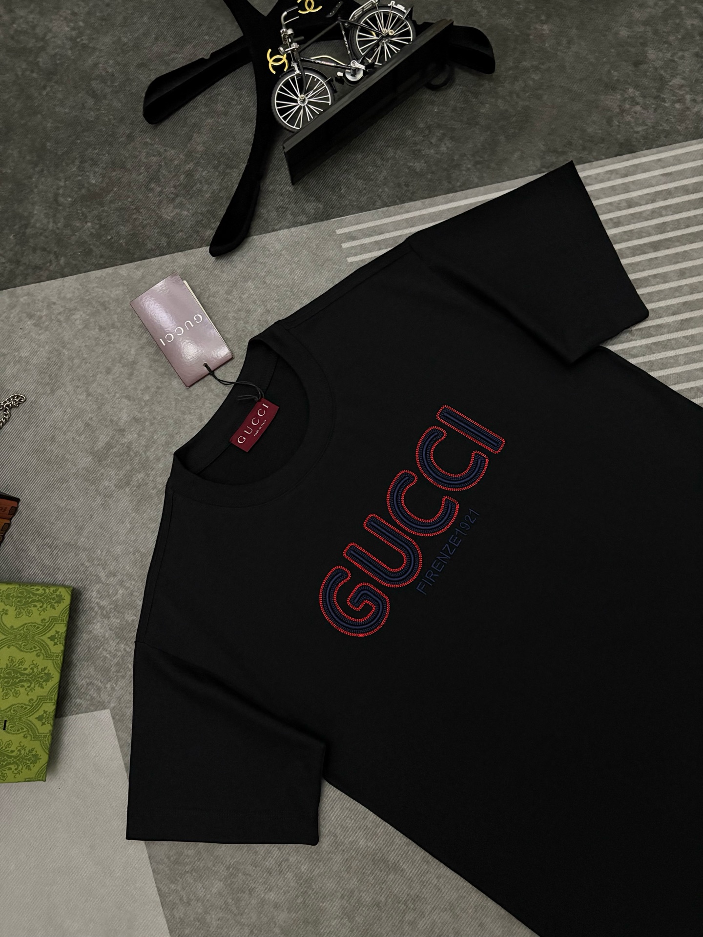 Gucci Gucci 古驰刺绣棉质短袖T恤