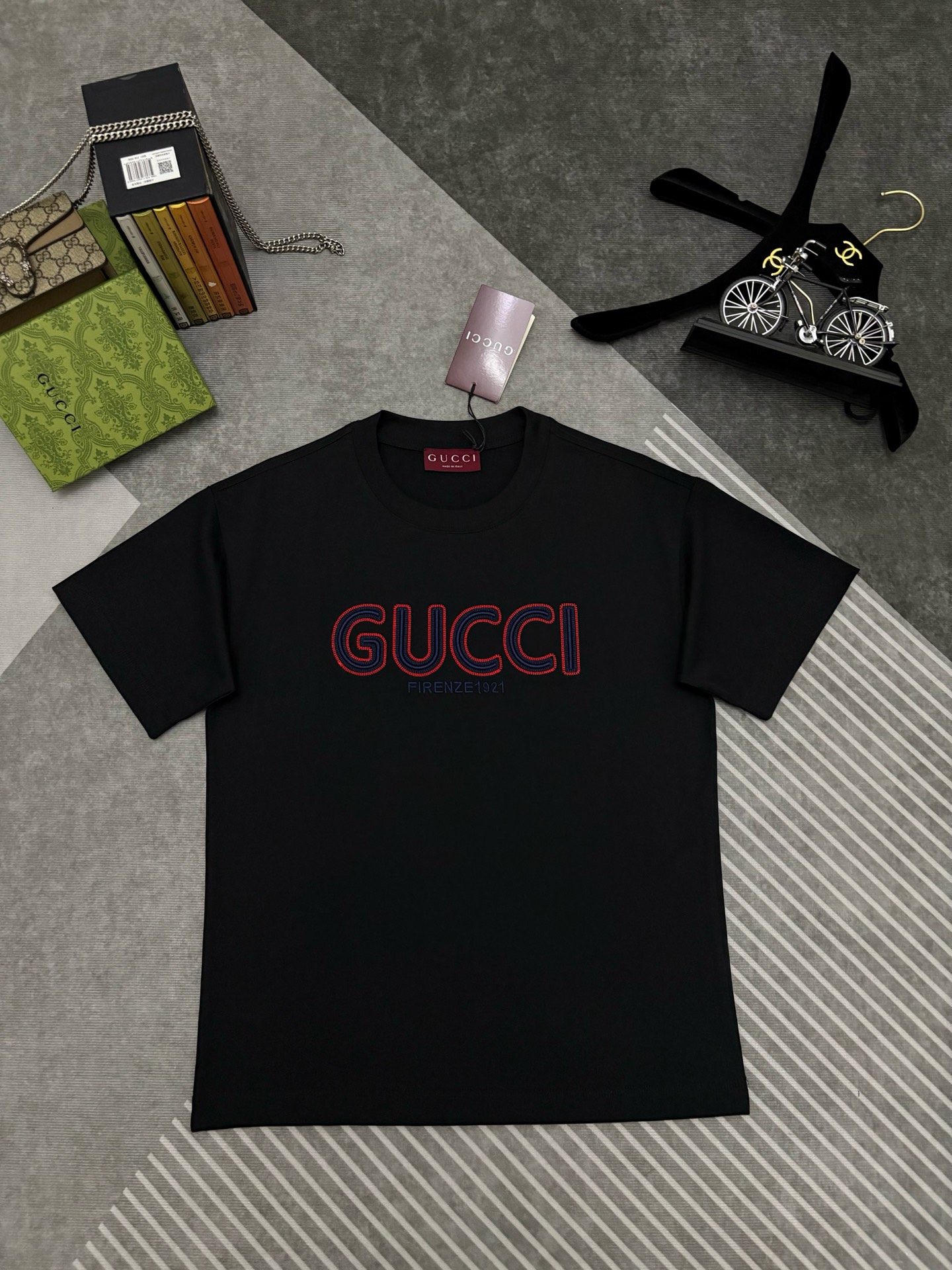 Gucci Gucci 古驰刺绣棉质短袖T恤