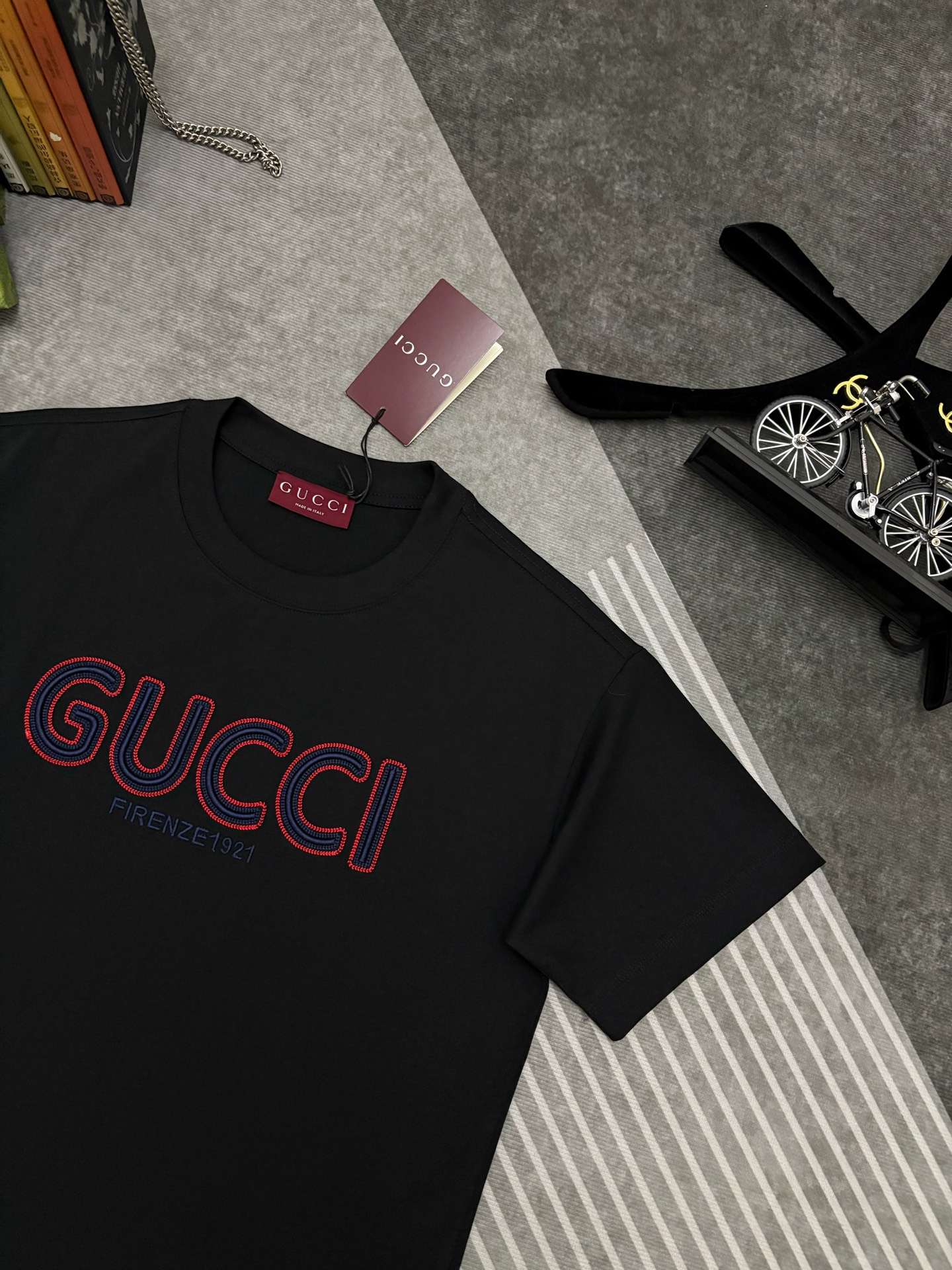 Gucci Gucci 古驰刺绣棉质短袖T恤