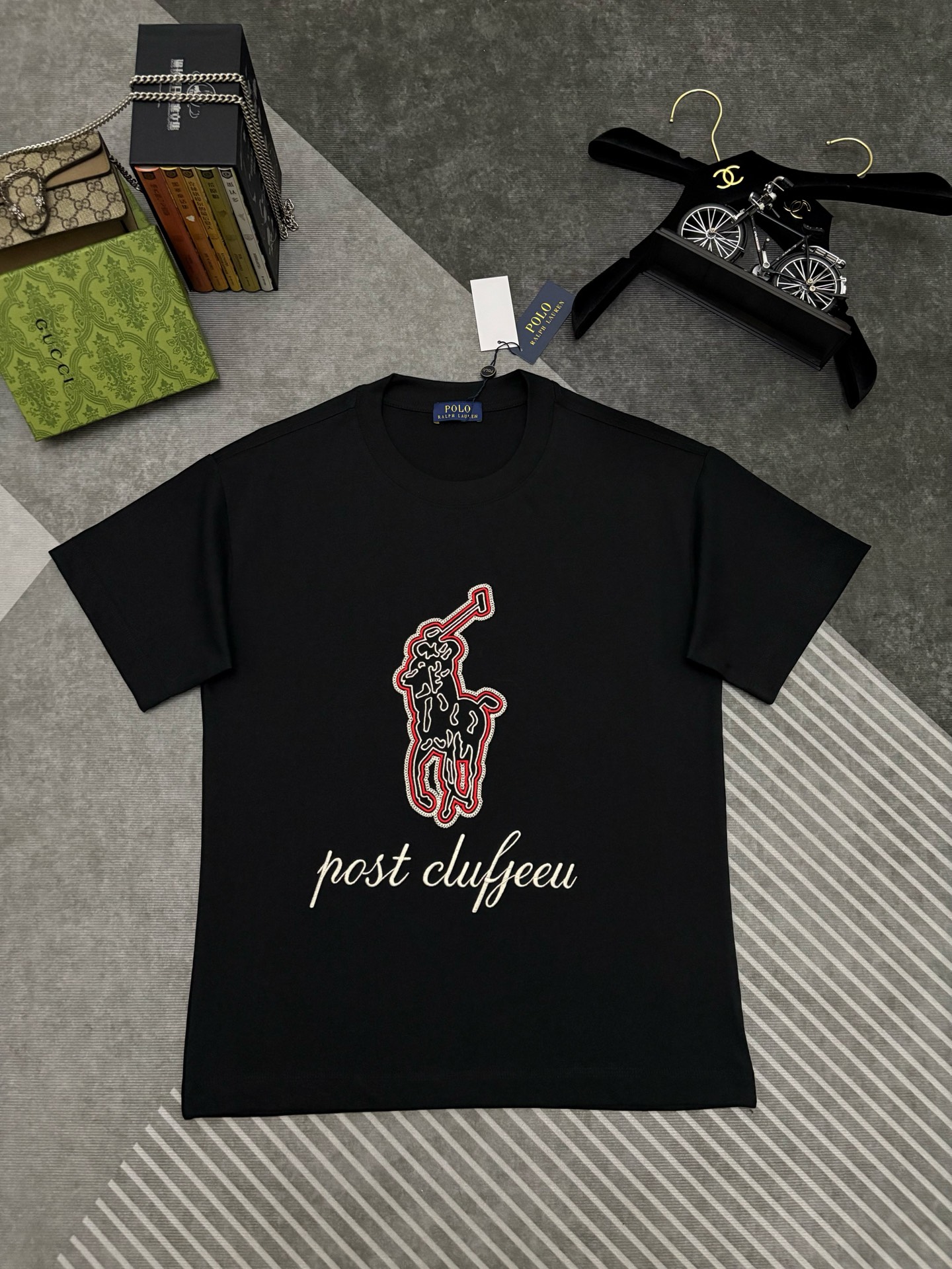 Ralph Lauren POLO 拉夫劳伦刺绣双纱棉质短袖T恤