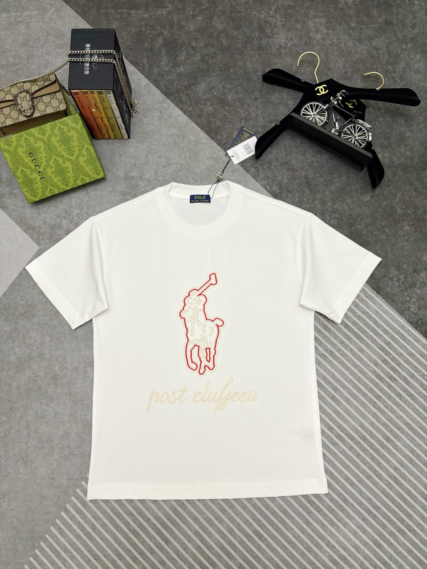 Ralph Lauren POLO 拉夫劳伦刺绣双纱棉质短袖T恤