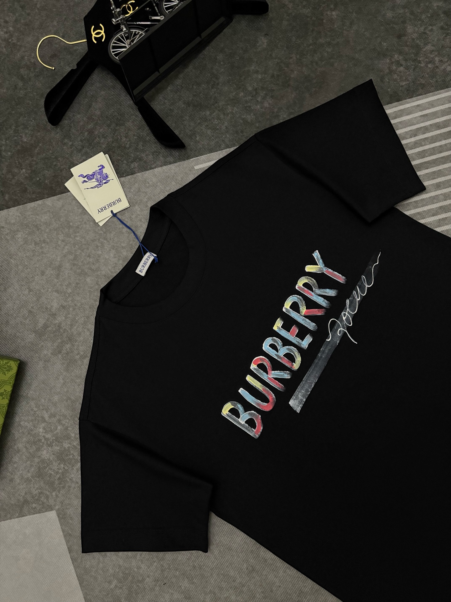 Burberry BBR BURBERRY 巴宝莉素描印花棉质短袖T恤