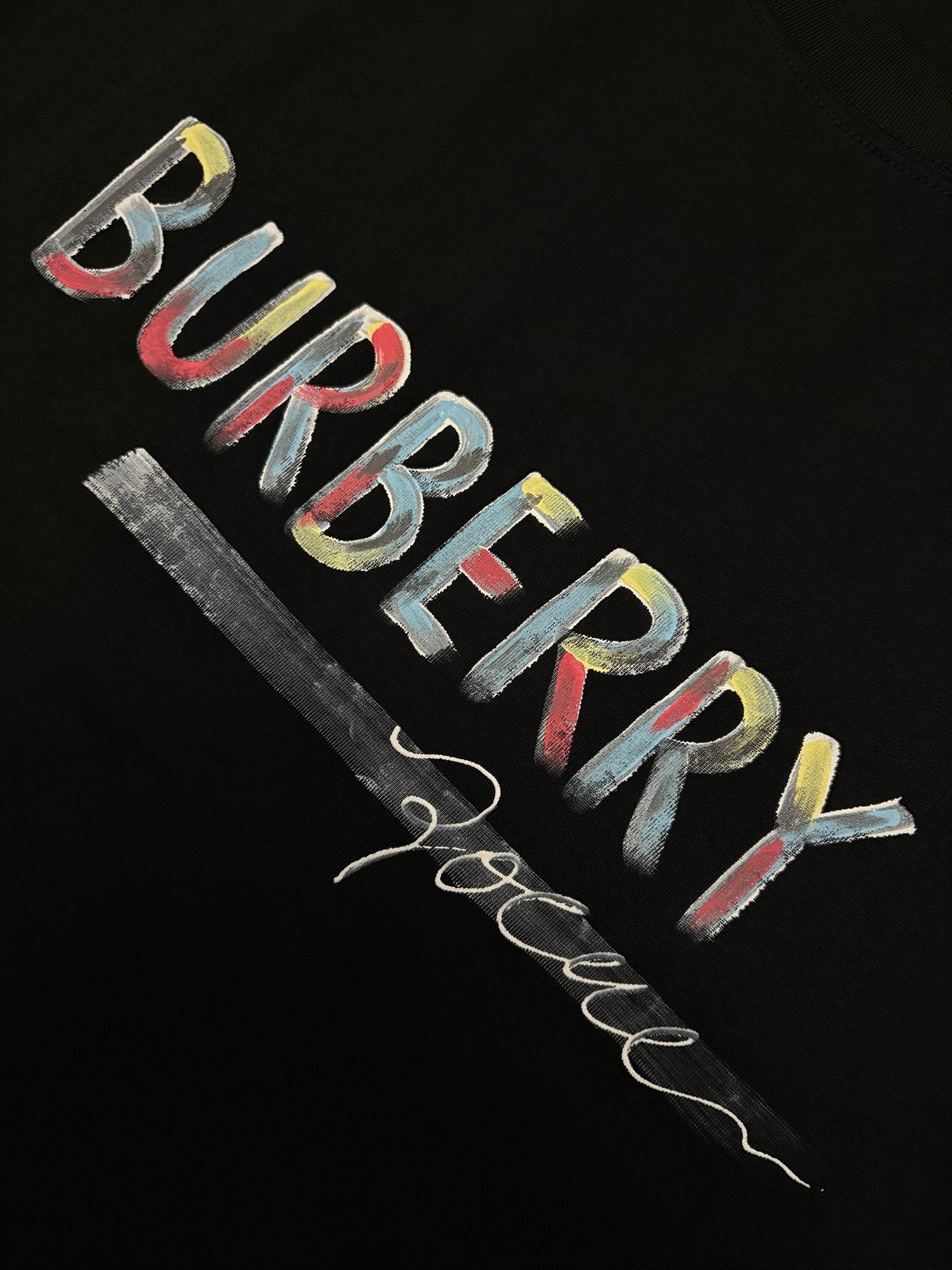 Burberry BBR BURBERRY 巴宝莉素描印花棉质短袖T恤