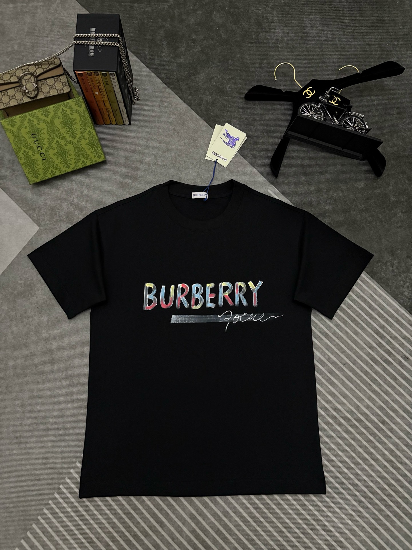 Burberry BBR BURBERRY 巴宝莉素描印花棉质短袖T恤
