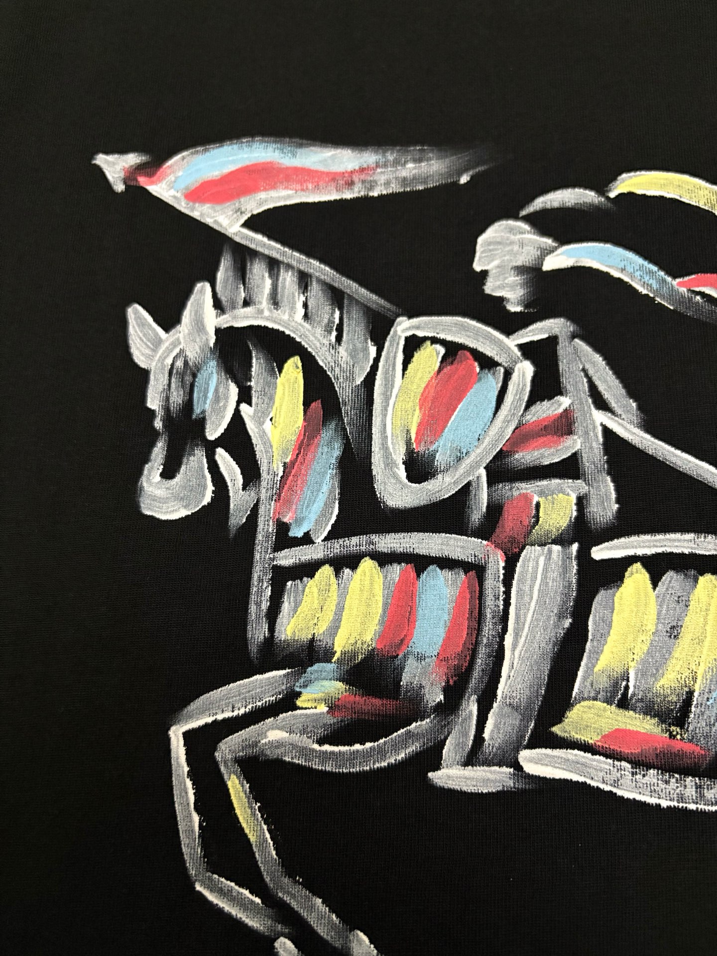 Burberry BBR BURBERRY 巴宝莉素描印花棉质短袖T恤