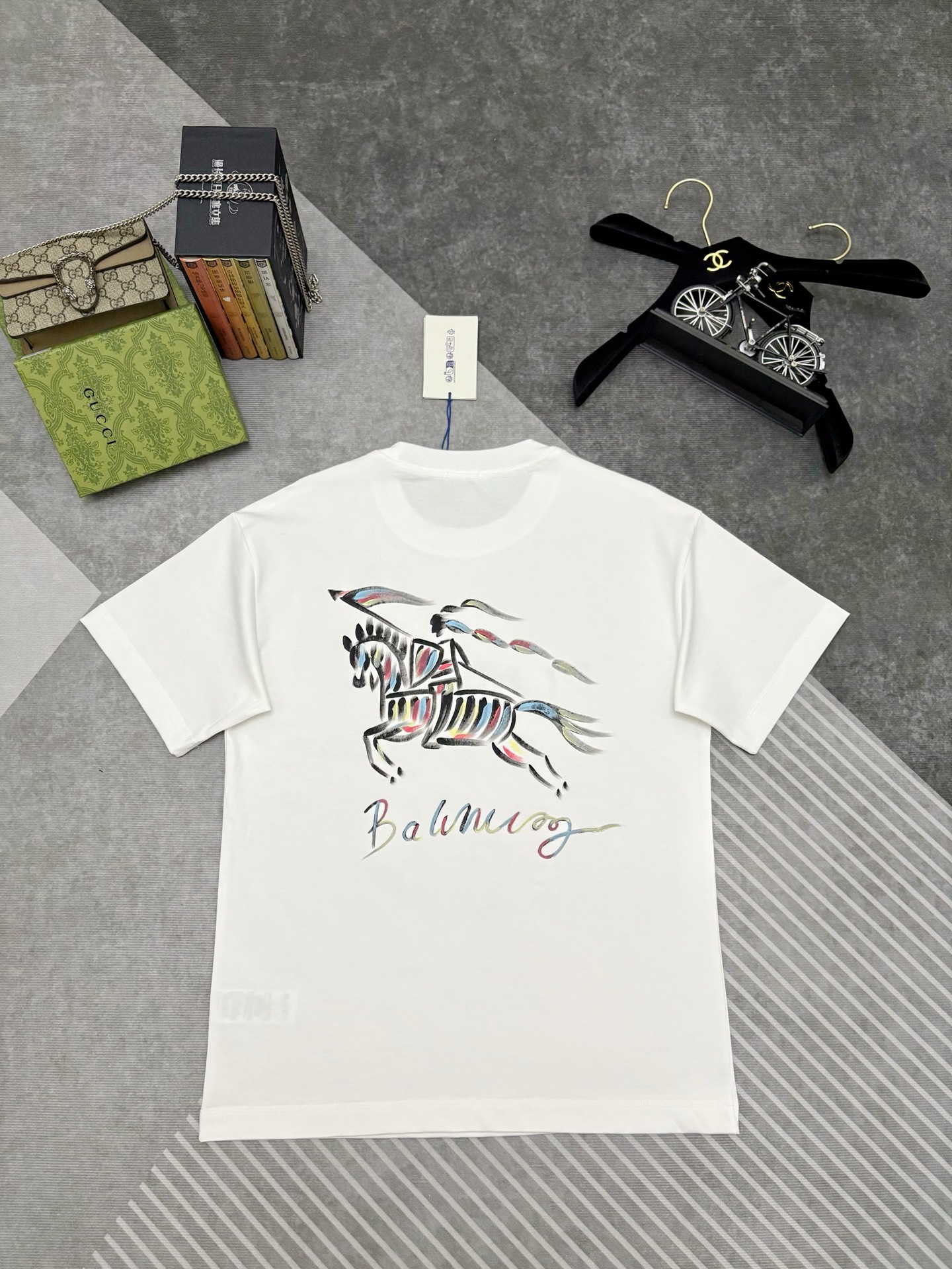 Burberry BBR BURBERRY 巴宝莉素描印花棉质短袖T恤