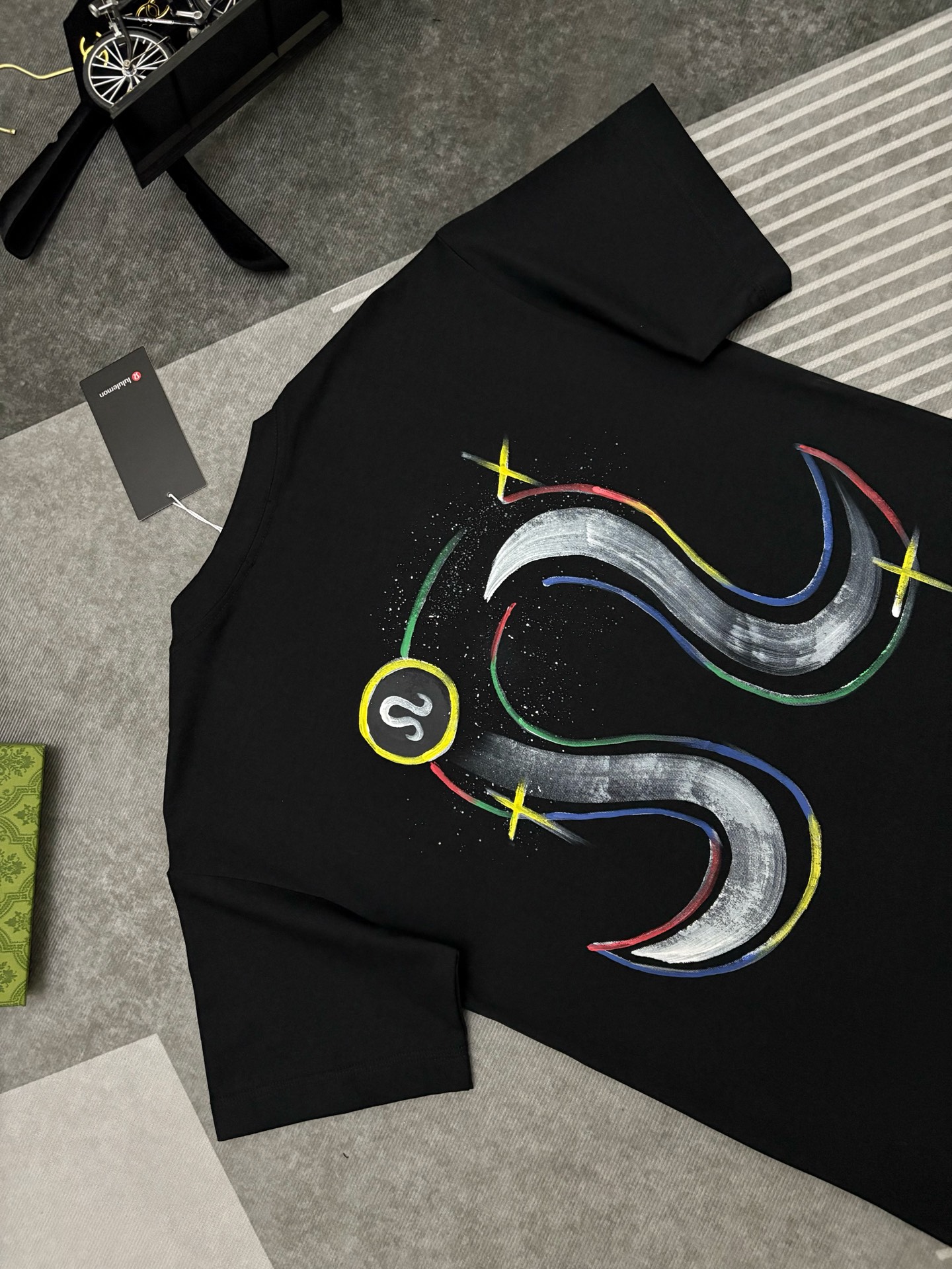 Lululemon lululemon 露露乐蒙 素描印花棉质短袖T恤