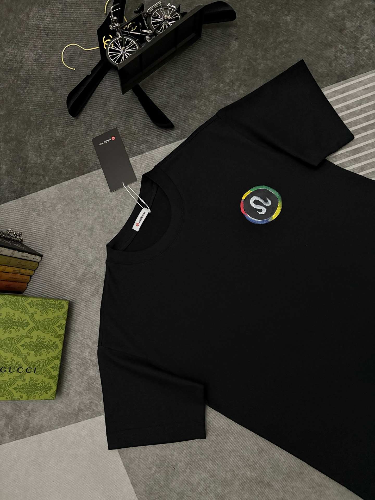 Lululemon lululemon 露露乐蒙 素描印花棉质短袖T恤