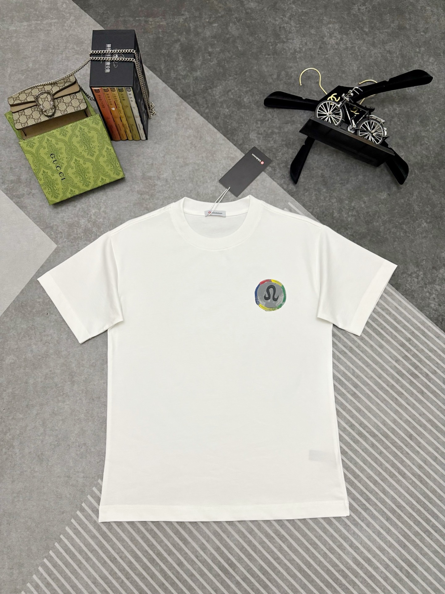Lululemon lululemon 露露乐蒙 素描印花棉质短袖T恤