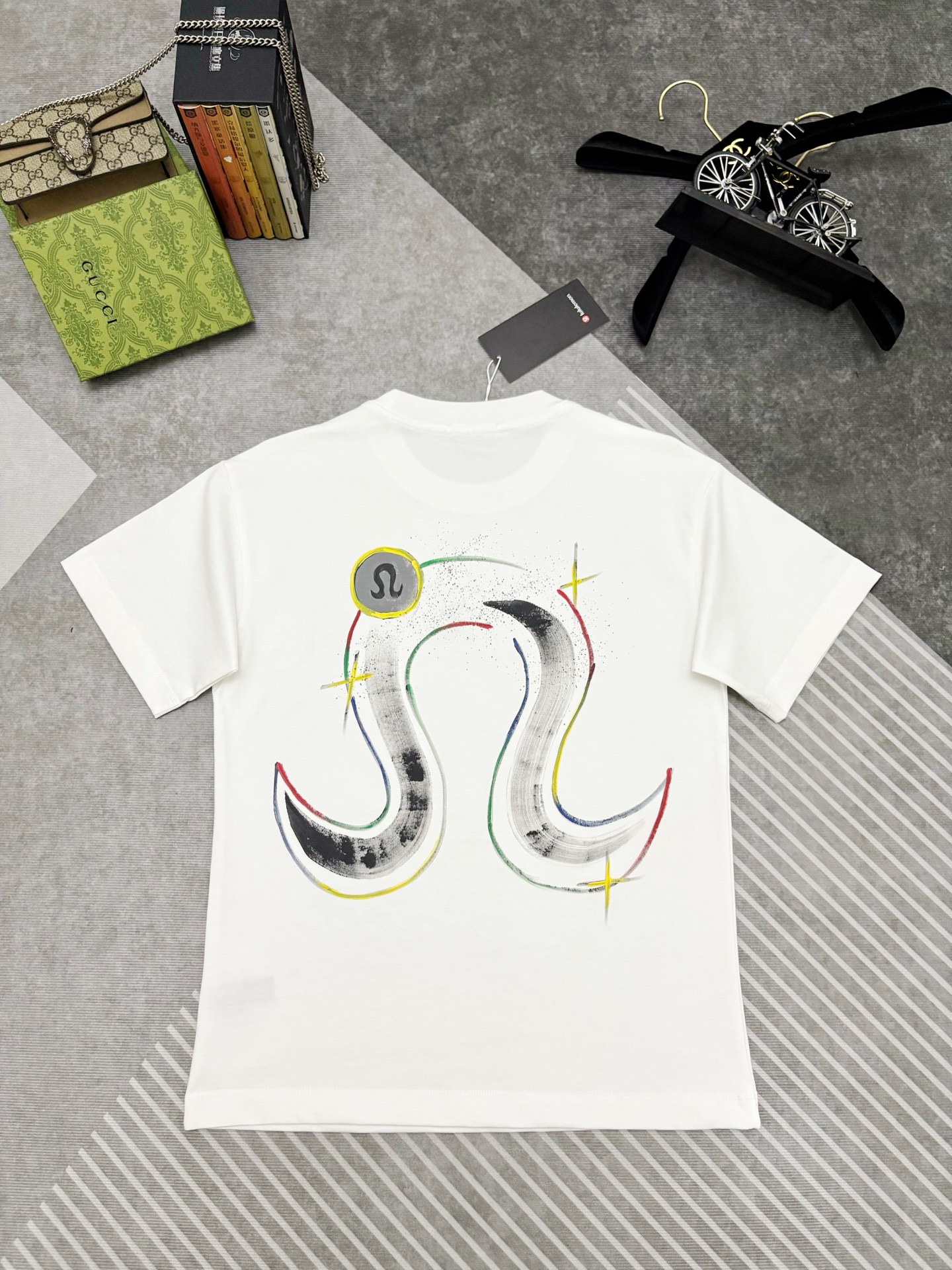 Lululemon lululemon 露露乐蒙 素描印花棉质短袖T恤