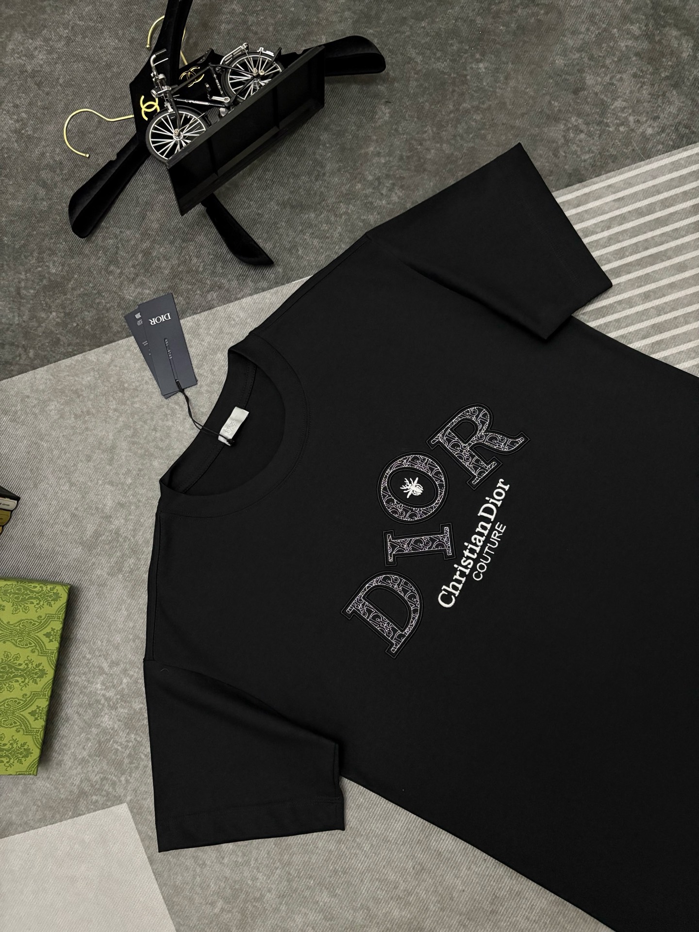 Dior Dior 迪奥 刺绣双纱棉短袖T恤