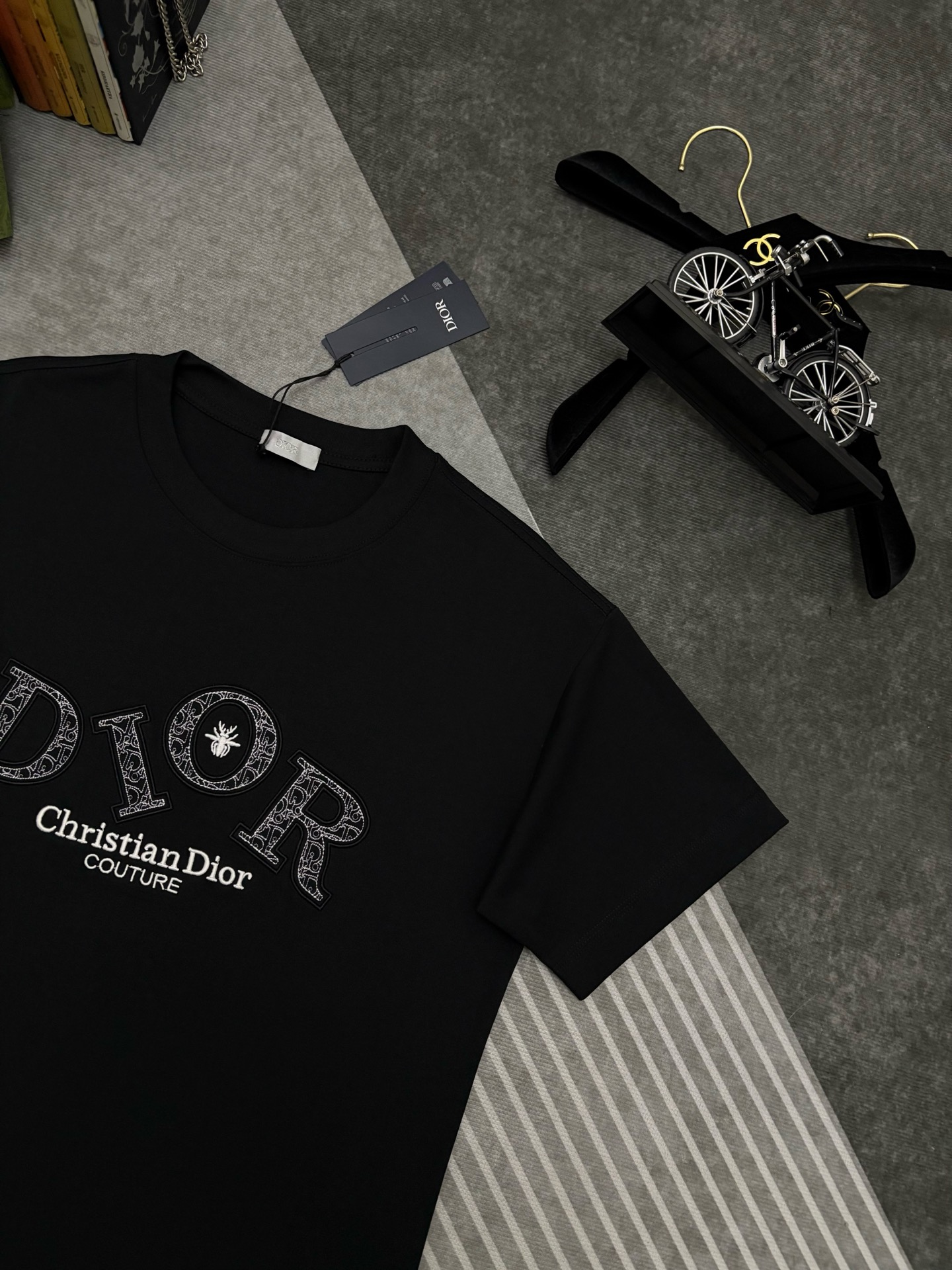 Dior Dior 迪奥 刺绣双纱棉短袖T恤